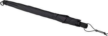 EuroSCHIRM® Stockregenschirm Swing handsfree, schwarz, handfrei tragbar