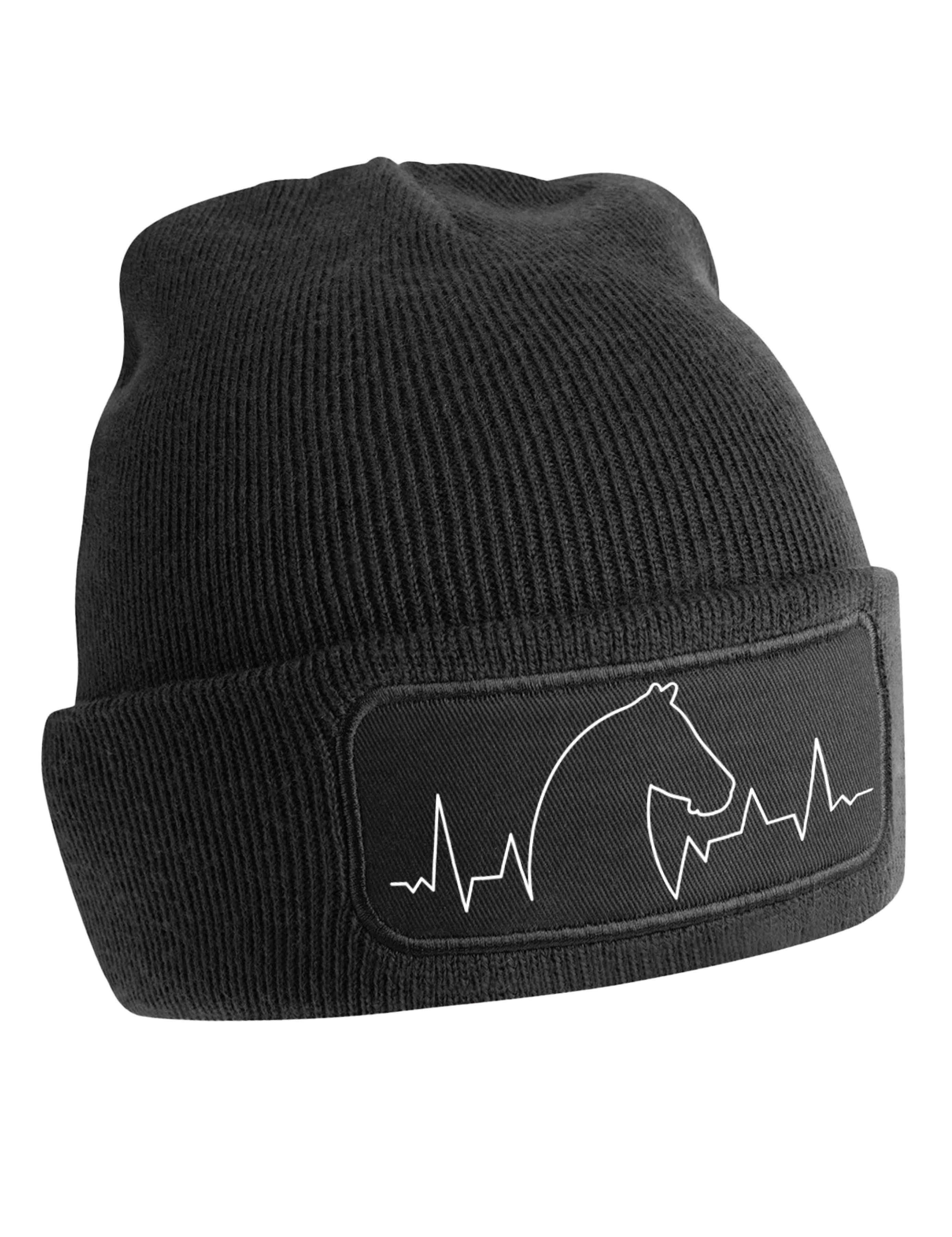 Youth Designz Beanie Heart beat Pferd Bauernhof Reiten unisex Beanie Mütze günstig online kaufen