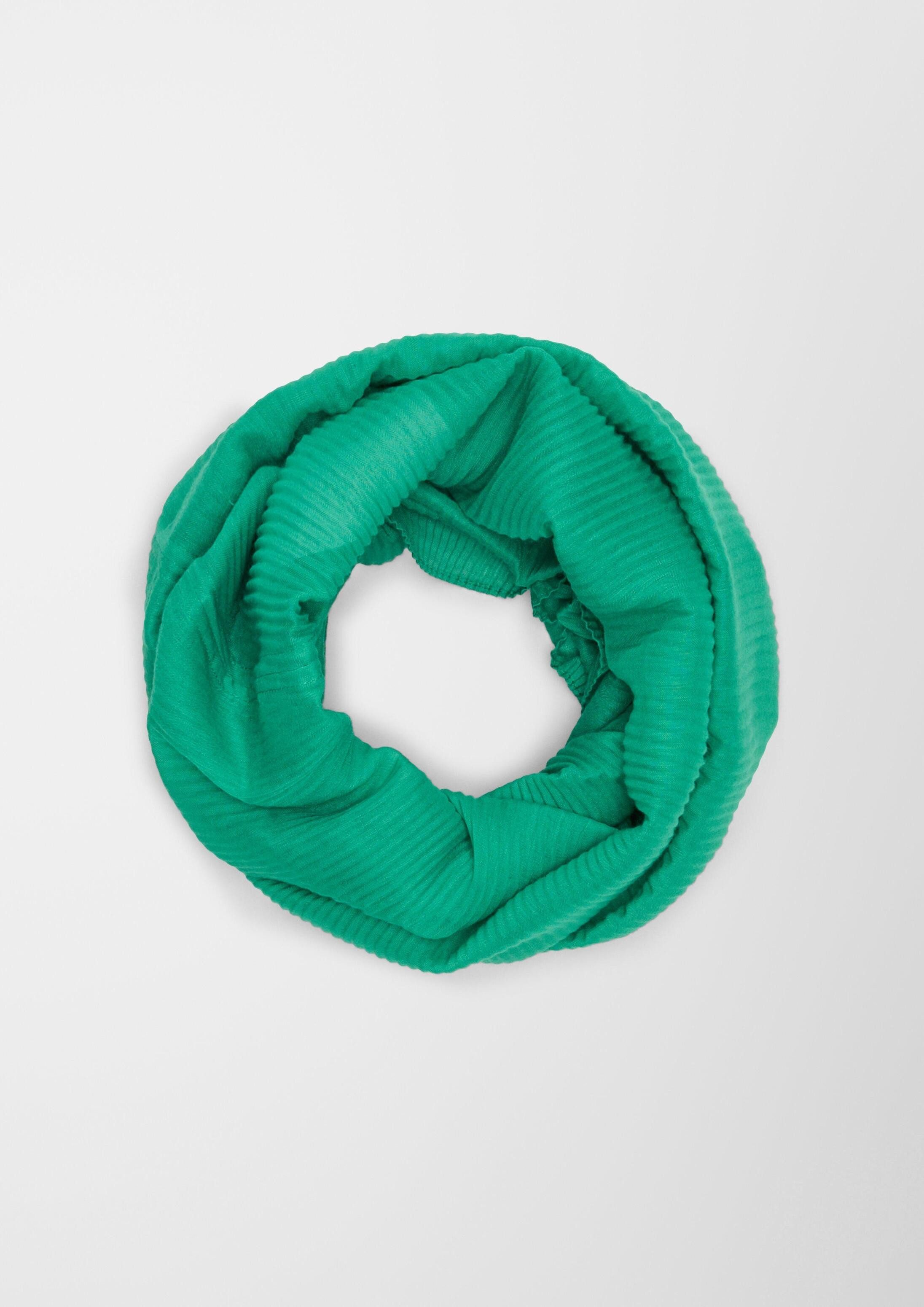 s.Oliver Loop Snood, Loop-Schal mit Plisseefalten