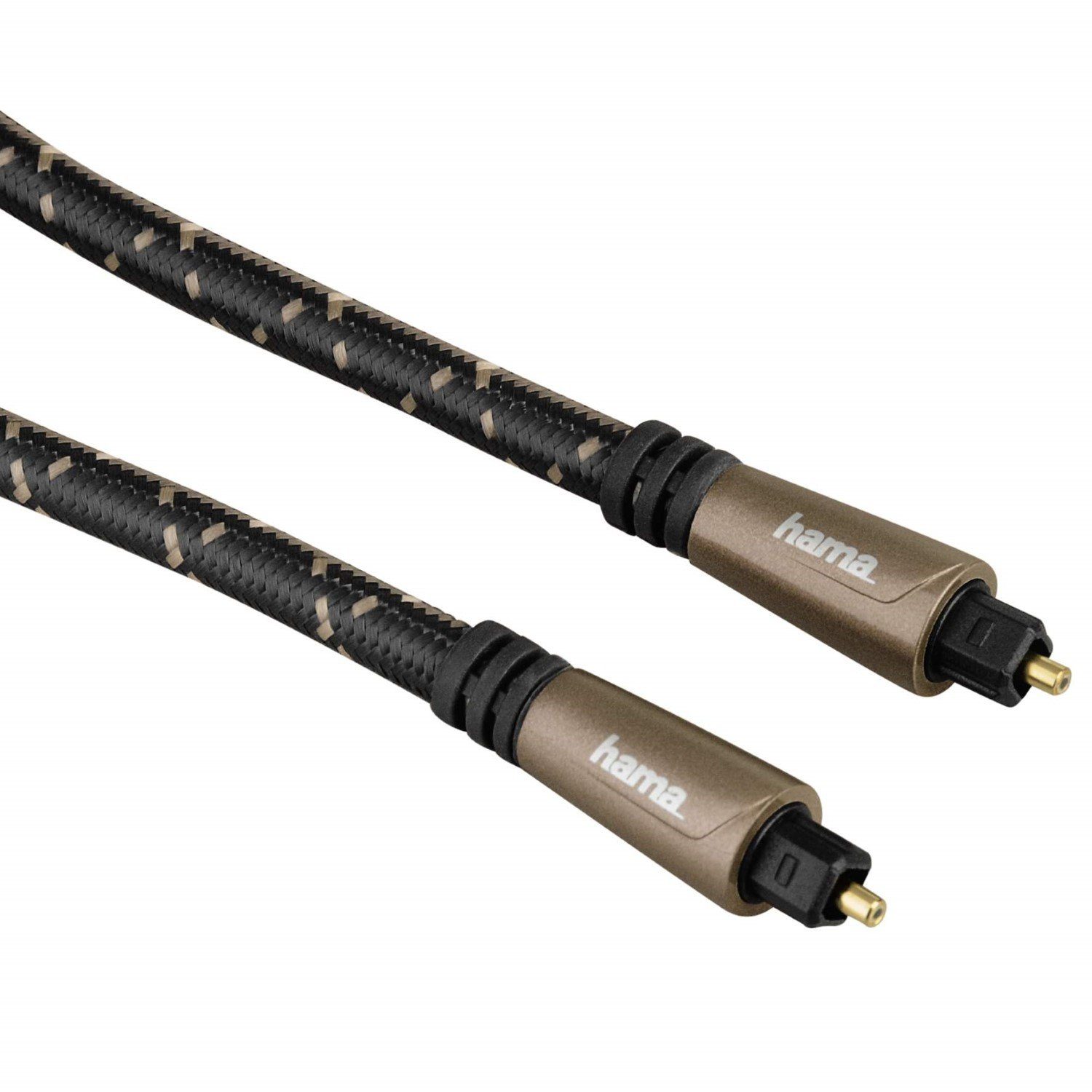 Hama HQ 5* Toslink-Kabel 0,75m LWL Lichtleiter-Kabel Audio-Kabel, (75 cm), 0,75m LWL Lichtleiter-Kabel ODT-Stecker optisch Digital Audio Toslink