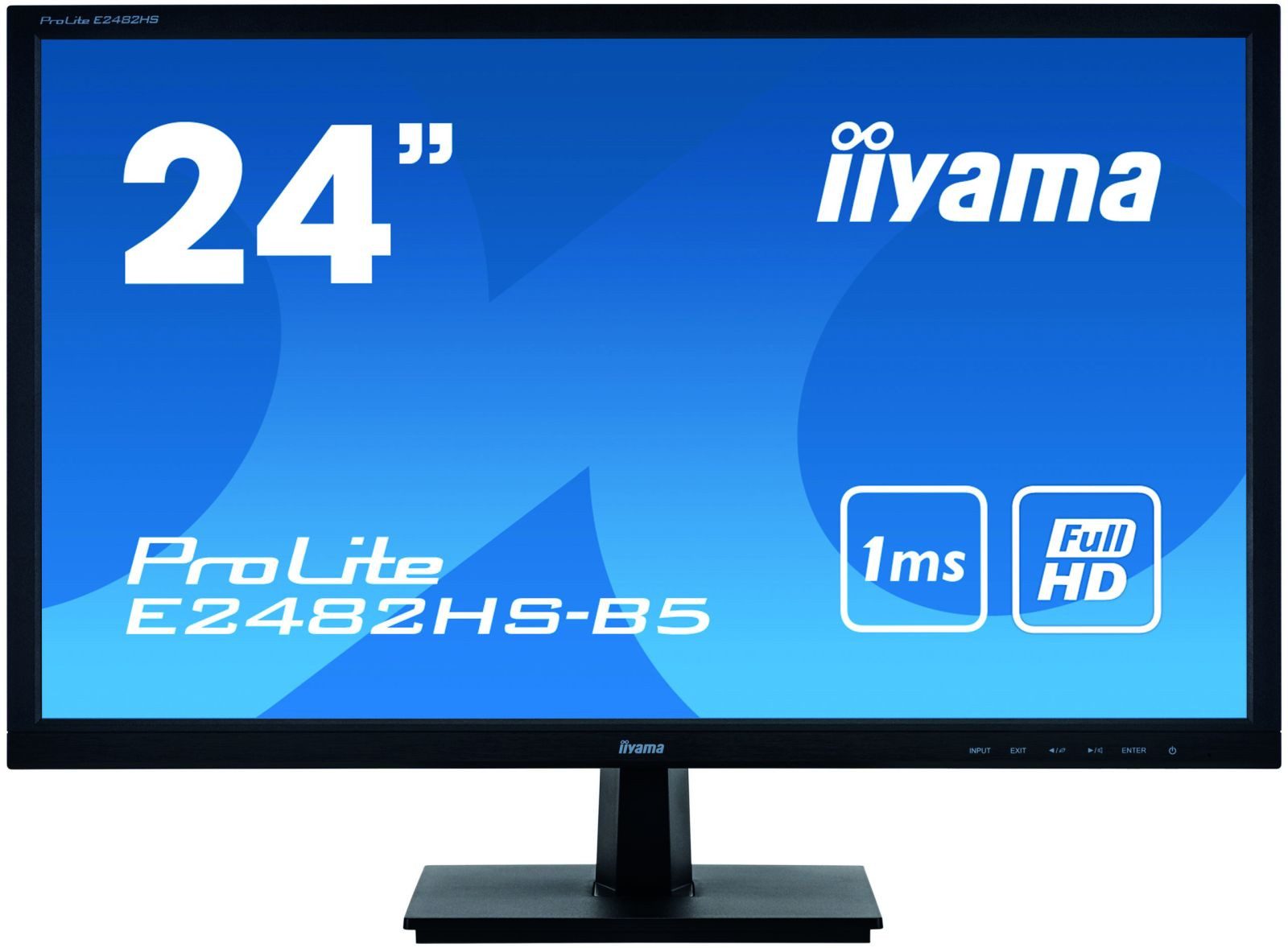 Iiyama ProLite E2482HS-B5 Computerbildschirm 61 cm (24) 1920 x 1080 Pixel... TFT-Monitor (1920 x 1080 px, Full HD, 1 ms Reaktionszeit, TN, Lautsprecher, Kopfhörerbuchse)