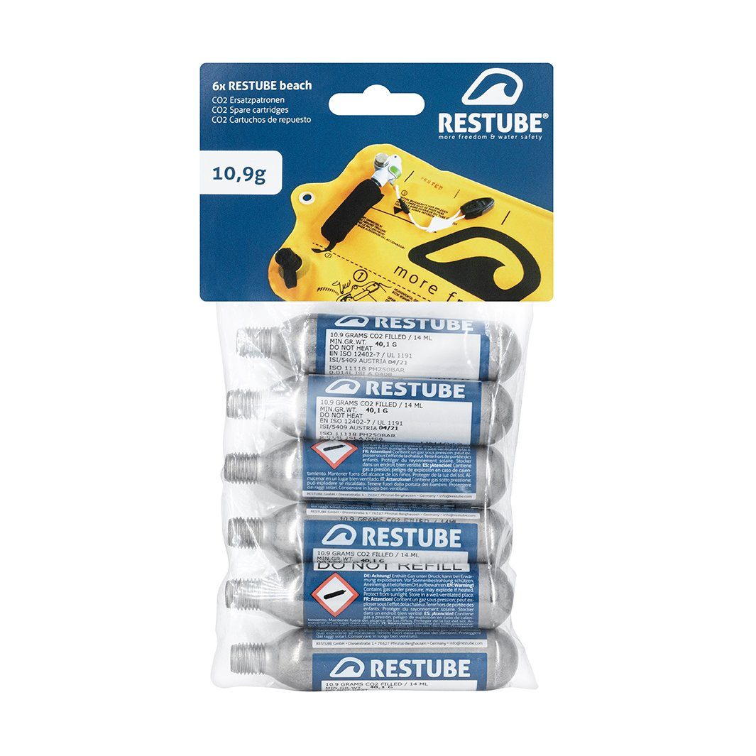 Restube Wasser-Airbag Ersatzpatrone 10,9 g CO2 (2-St), für Restube beach & kids