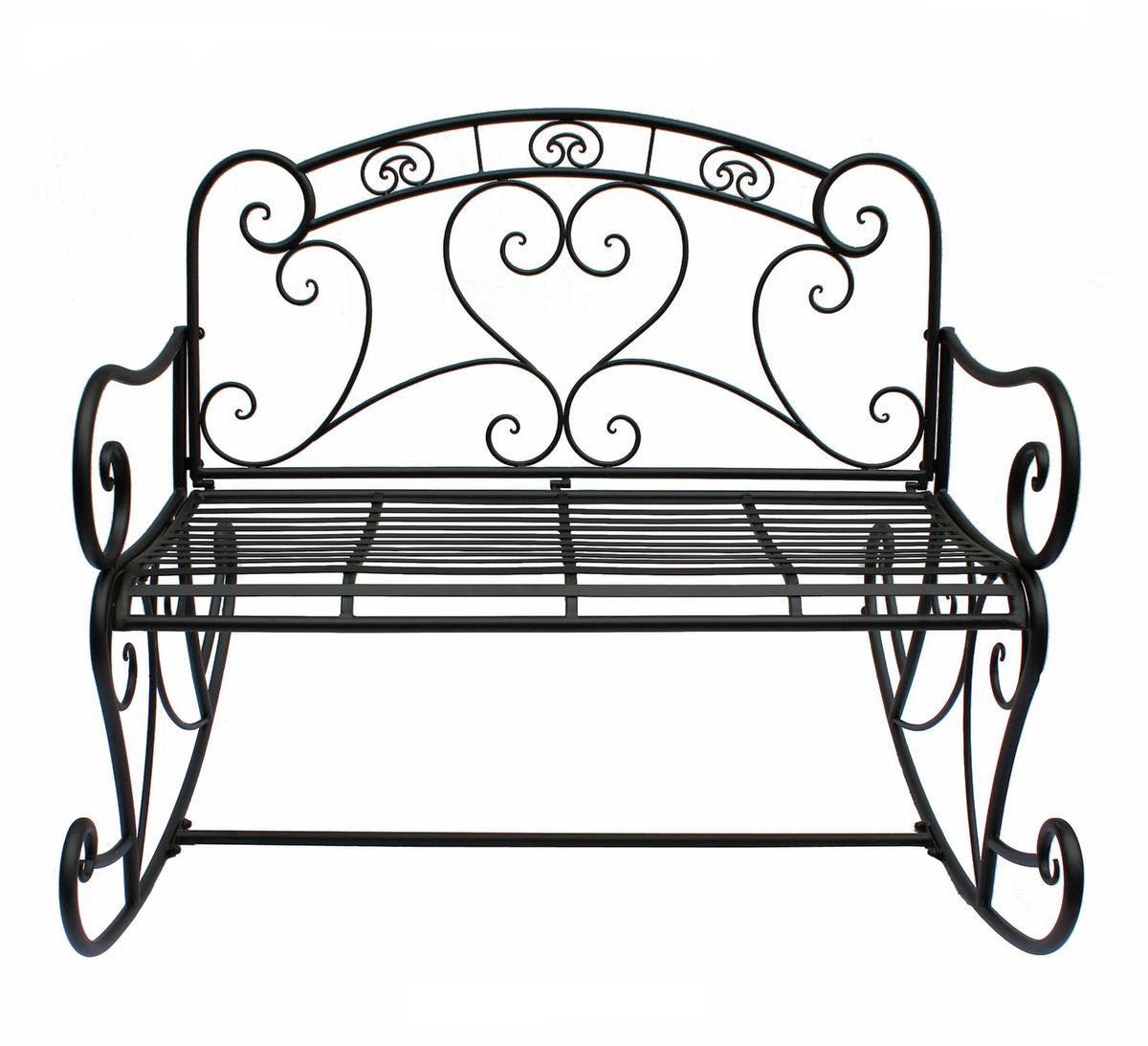 Spetebo Gartenbank Schaukelbank - 110 x 101 x 94 cm (Stück, 1-St., Outdoor Bank), Outdoor Lounge Garten Bank