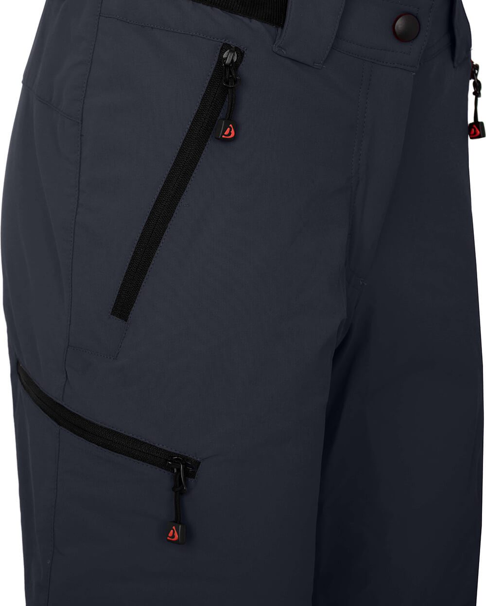Bergson Outdoorhose VIDAA COMFORT Bermuda Damen Wandershorts, leicht, strapazierfähig, Normalgrößen, Nacht blau