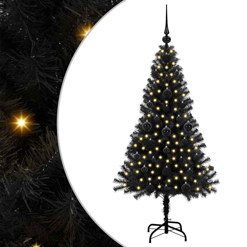 Künstlicher Weihnachtsbaum Weihnachtsbaum Schwarz 120 cm PVC