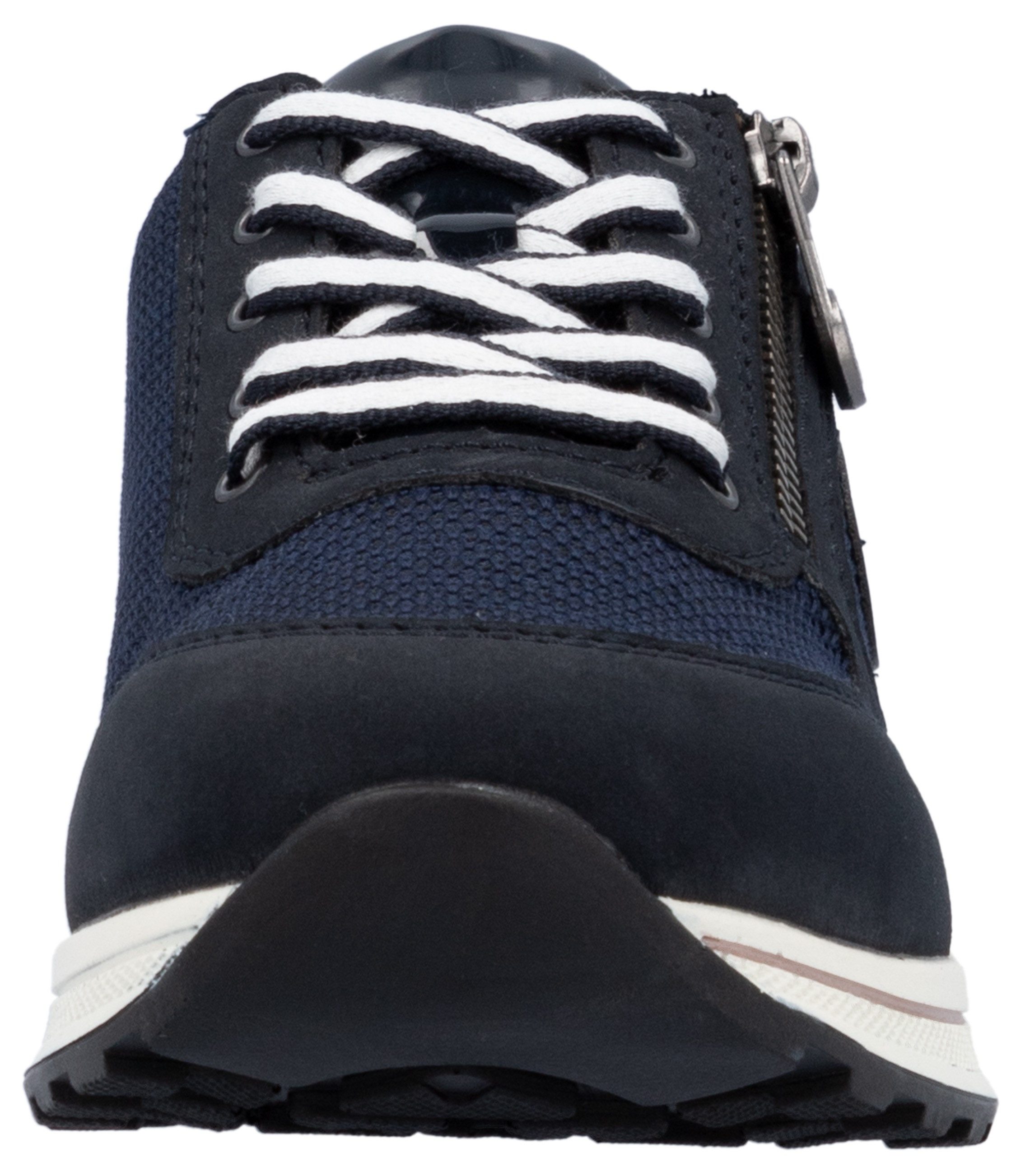 Rieker Sneaker, Freizeitschuh, Halbschuh, Schnürschuh im Materialmix