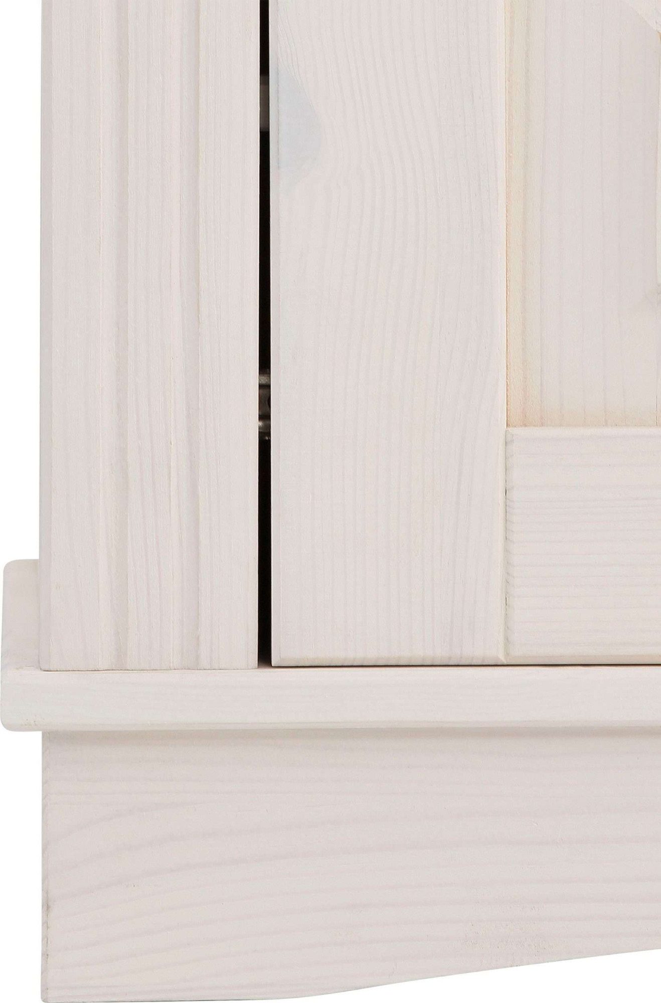 OTTO home Highboard Teresa Mini-Vitrine mit Glastüren und 2 Schubkästen, Kommode, aus massiver Kiefer, Breite 84 cm, Höhe 120 cm, FSC® – Bild 4 von 5
