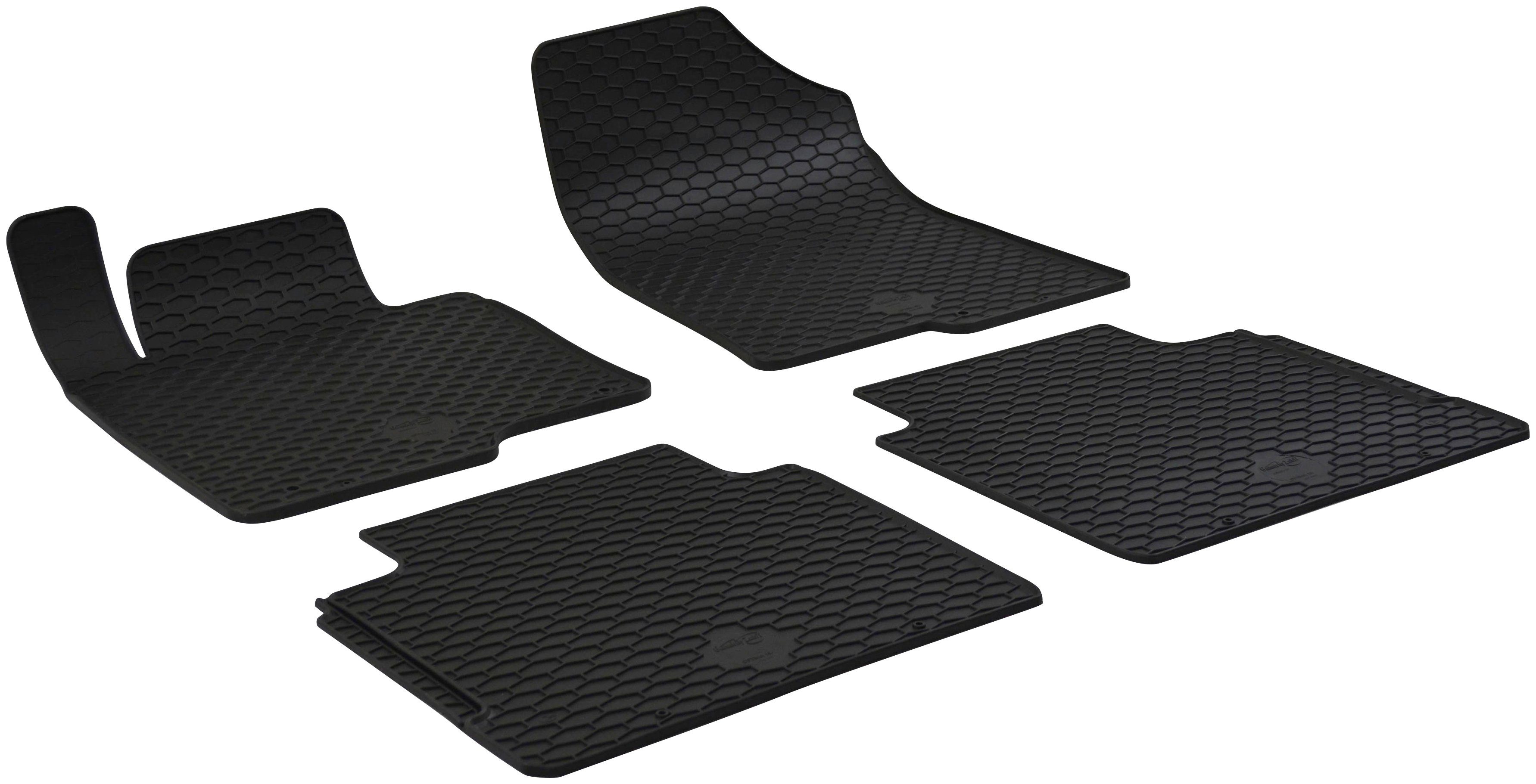 WALSER Passform-Fußmatten (4 St), für Kia Optima Kombi, Stufenheck, für Kia  Optima 09/2015-Heute