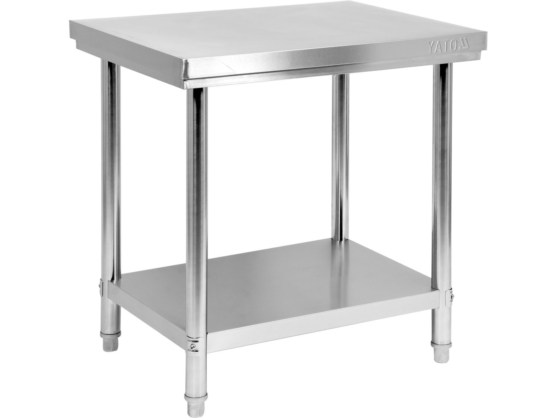 TRIZERATOP Arbeitstisch STÓŁ CENTR. SKŁ. Z PÓŁ. 80×60×H85cm (Zentraler Edelstahltisch mit Ablage 80x60x85 cm, Zentraler Edelstahltisch mit Ablage 80x60x85 cm)