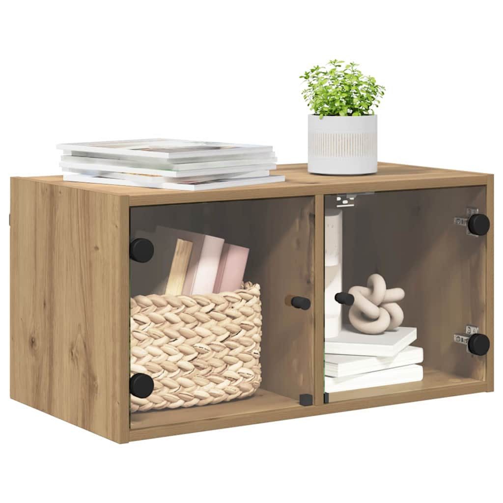 vidaXL Hängeschrank Wandschrank 68 x 37 x 35 cm Holzwerkstoff Artisan-Eiche (1-St)