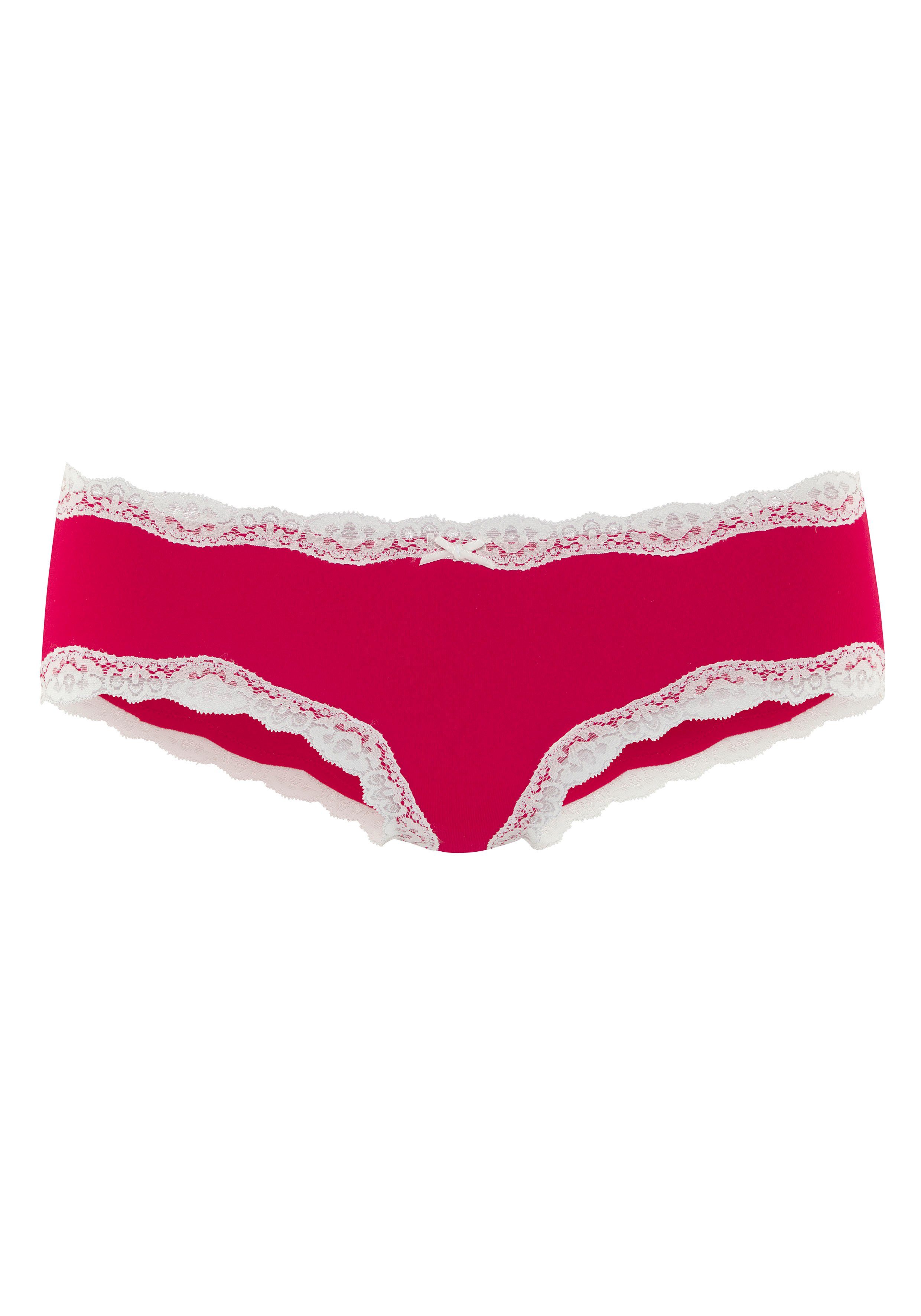 LASCANA Hipster (Packung, 2-St) mit floraler Spitze