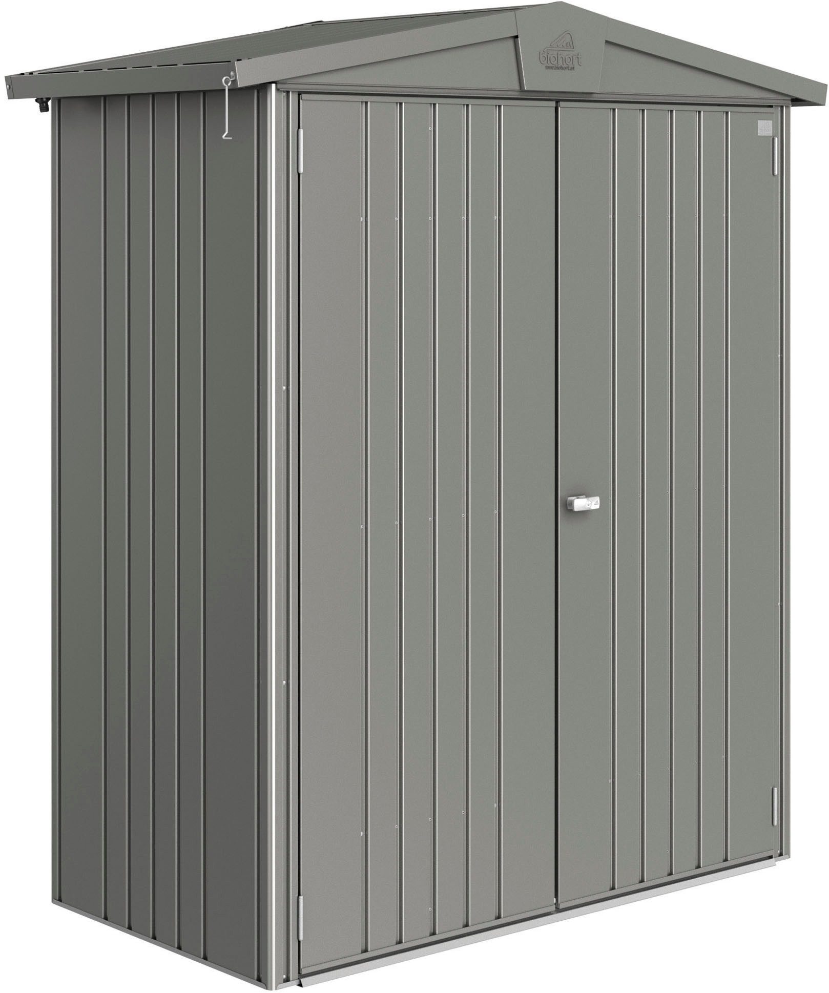 Biohort Gerätehaus Europa Gr. 1, verschiedene Farben, BxT: 172x84 cm, Qualitäts-Geräteschuppen aus Metall