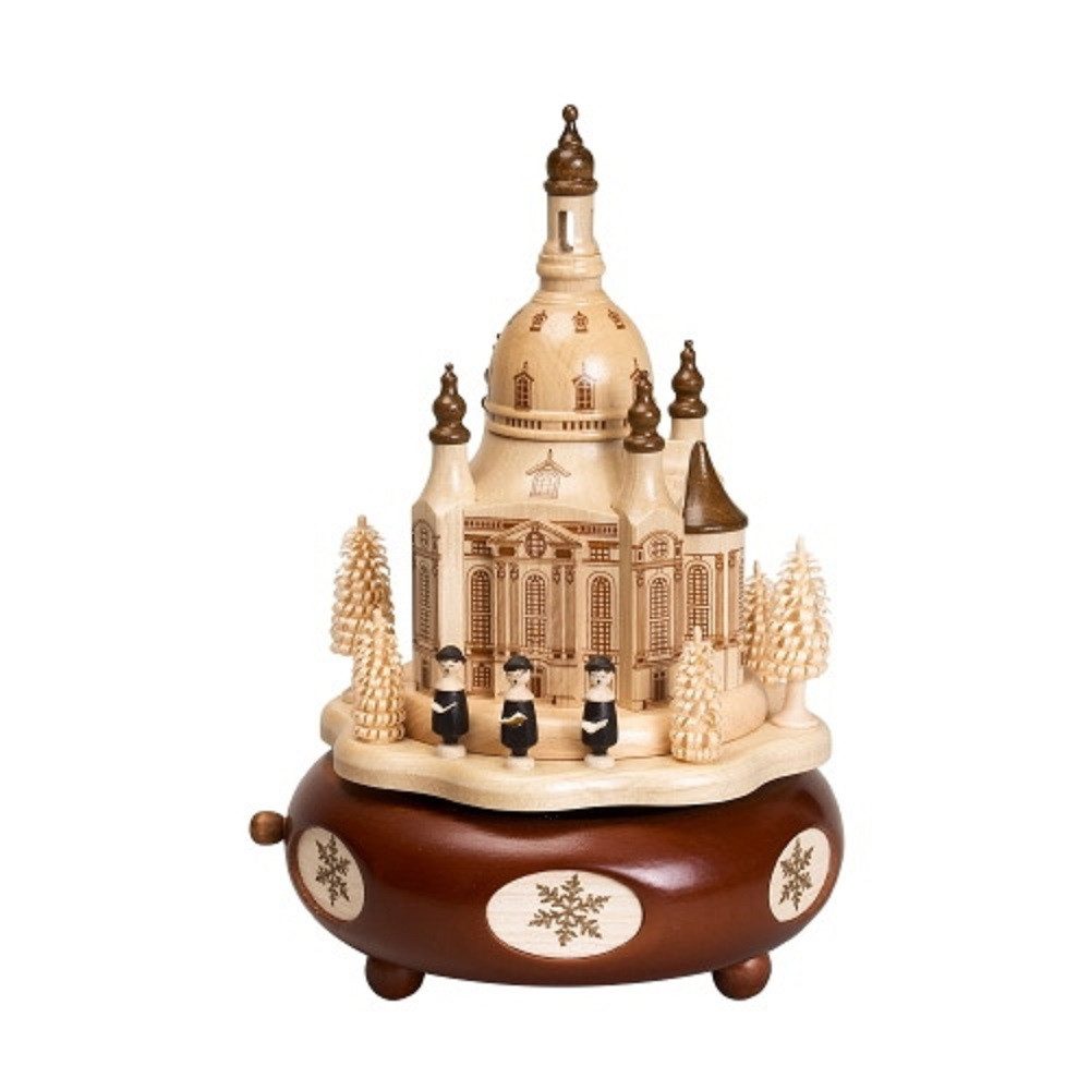 Zeidler Holzkunst Spieluhr Spieldose Dresdner Frauenkirche, Erzgebirge, Weihnachten, Stille Nacht, (1-tlg)