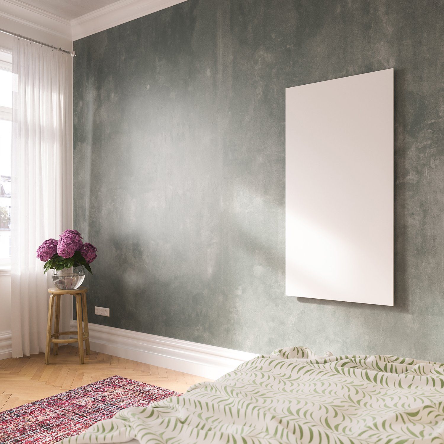 XCOAST Infrarotheizung Infrarot Heizpanel, 550W Wandheizung, Weiß, Metall, energiesparend, Made In Germany, L1492/B592/T15mm