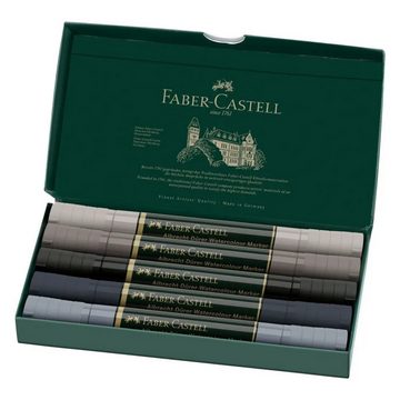 Faber-Castell Aquarellstifte Faber-Castell Albrecht Dürer Aquarellmarker - 5er Etui - grau