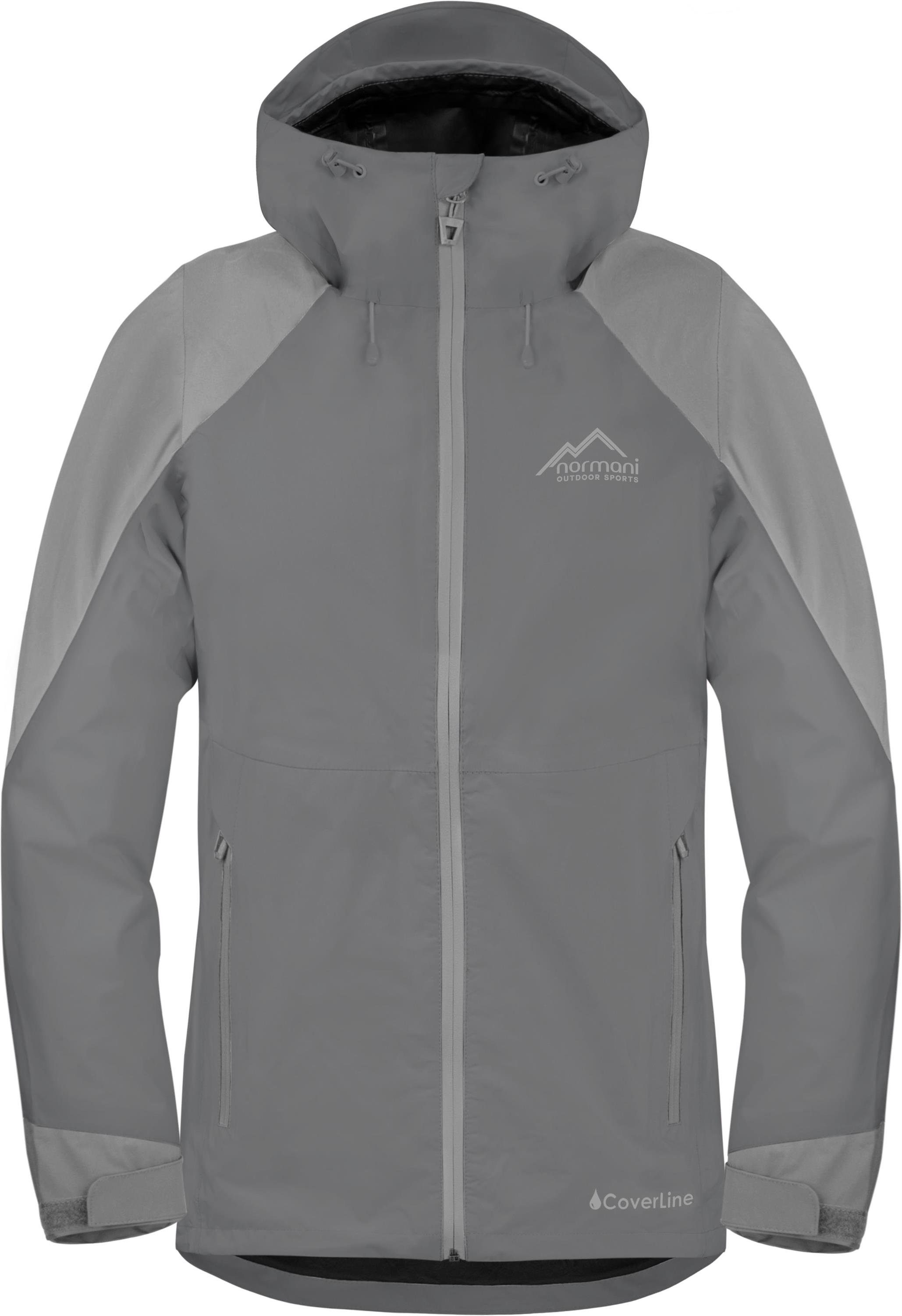 normani Regenjacke Herren Regenjacke Cardiff leichte, atmungsaktive Outdoorjacke mit Kapuze - Wassersäule: 20000 mm