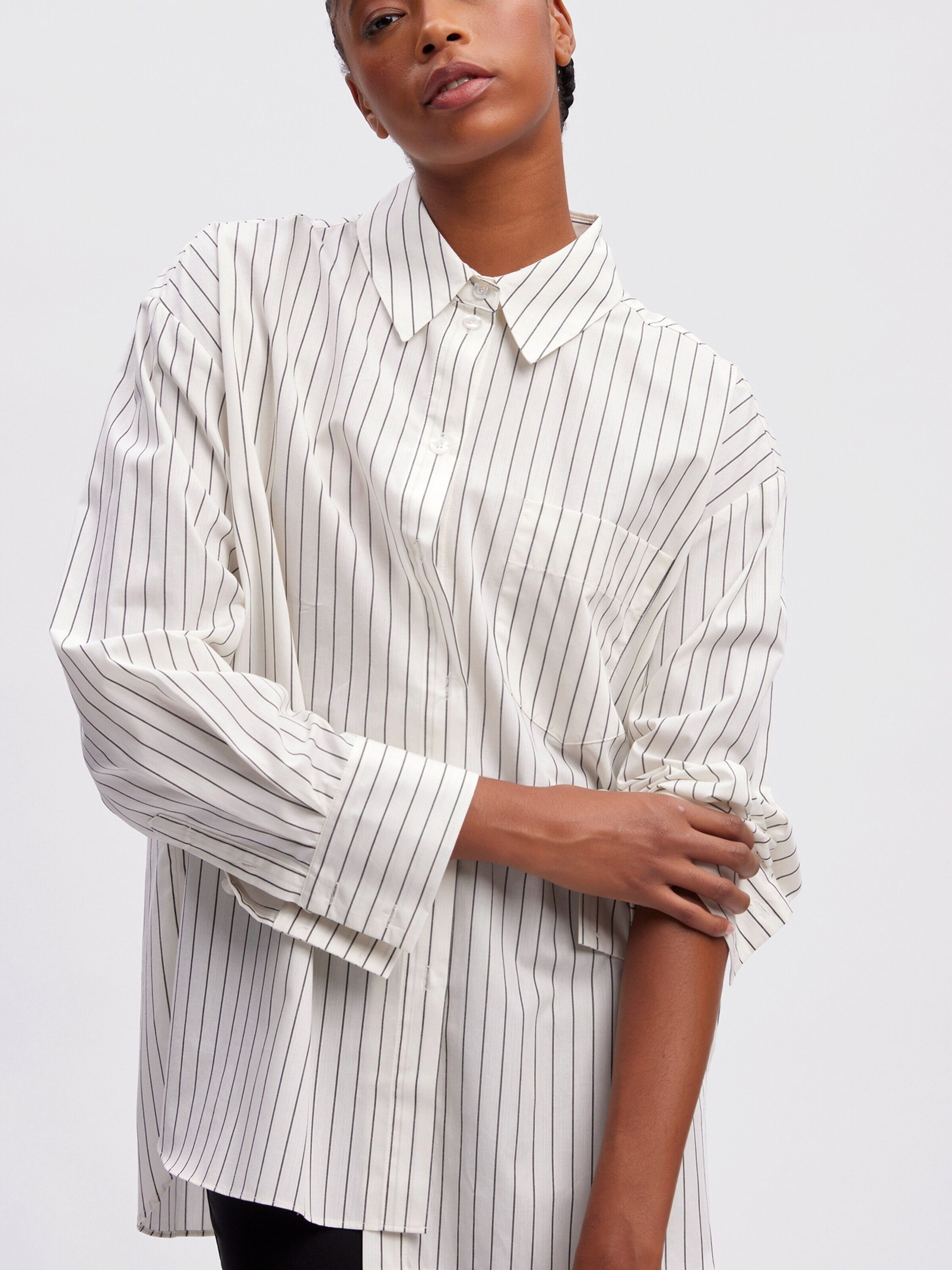 Gestuz Langarmbluse NoelleGZ (1-tlg) Falten