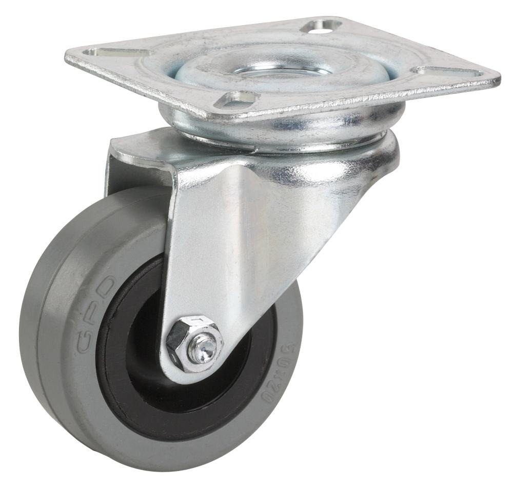 Dörner + Helmer Möbelrolle Lenkrolle 50 x 20 x 73 mm, Tragkr. 45kg