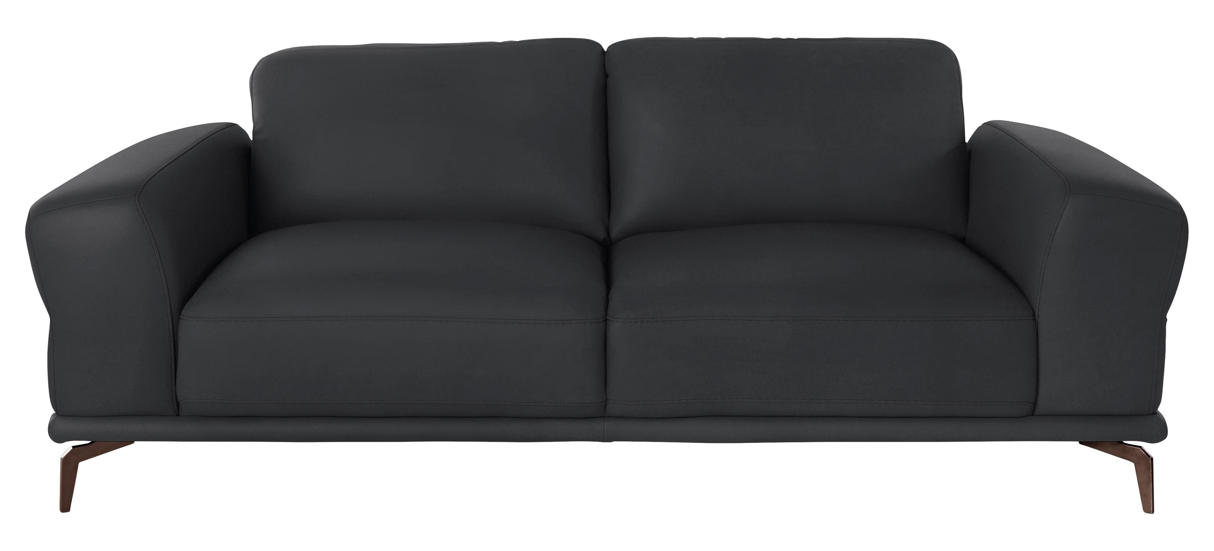 W.SCHILLIG 2,5-Sitzer montanaa Designsofa mit erstklassigem Sitzkomfort, Federkern, mit Metallfüßen in Bronze pulverbeschichtet, Breite 212 cm