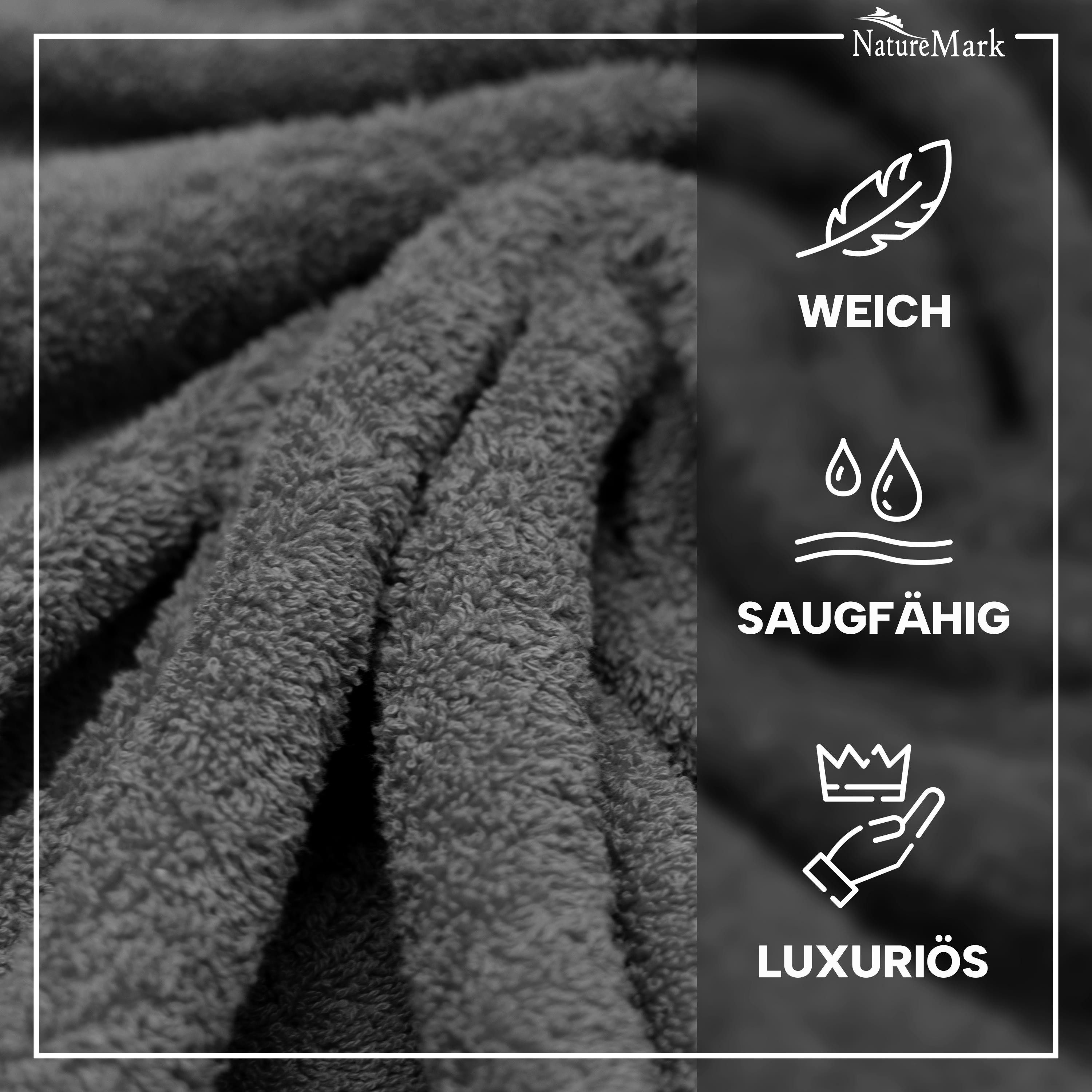 NatureMark Gästehandtuch 20er-Sparpack Frottier Gästetücher 30x50cm, 100% B günstig online kaufen