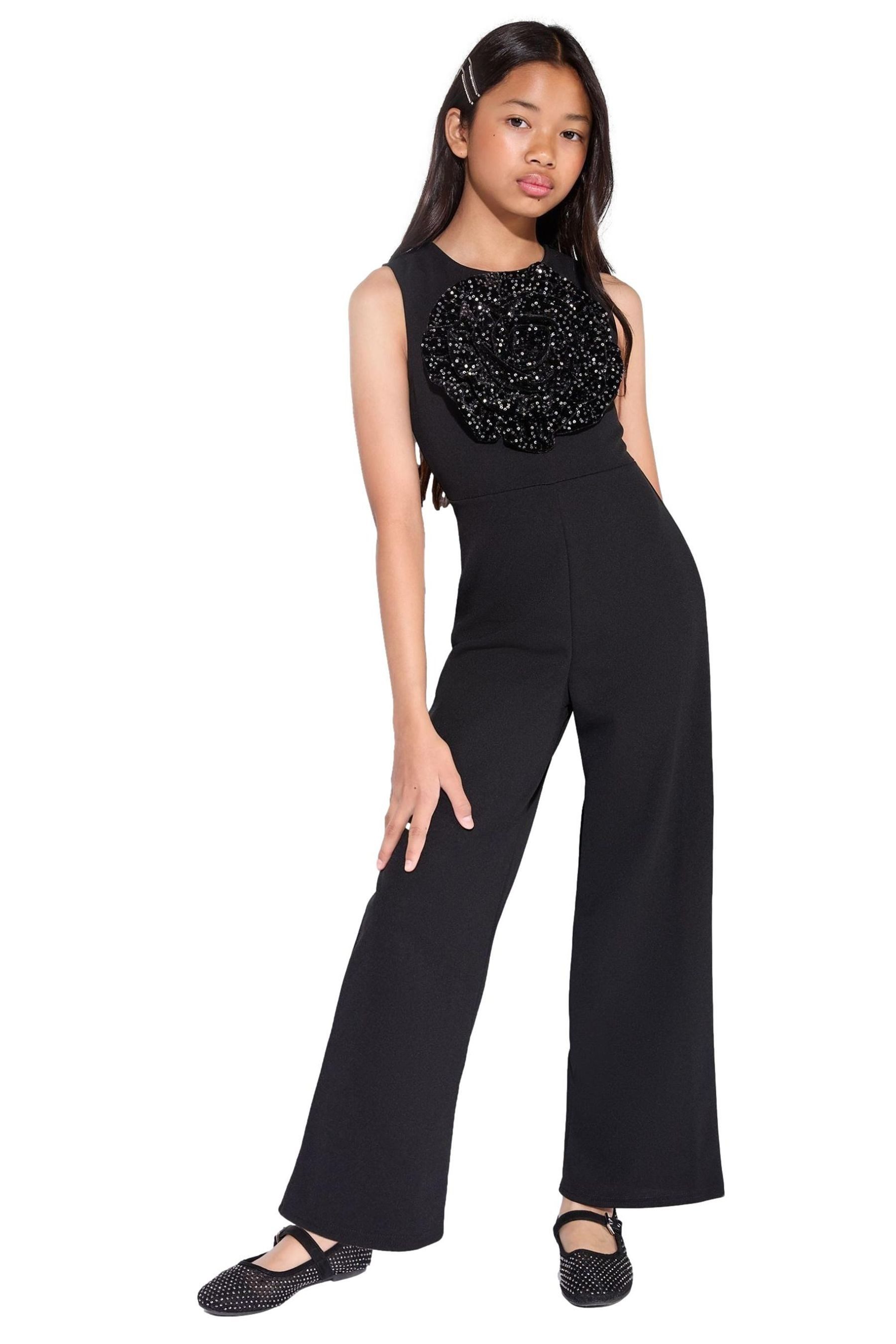 LIPSY Jumpsuit Lipsy Party-Jumpsuit mit Paillettendetail (1-tlg)