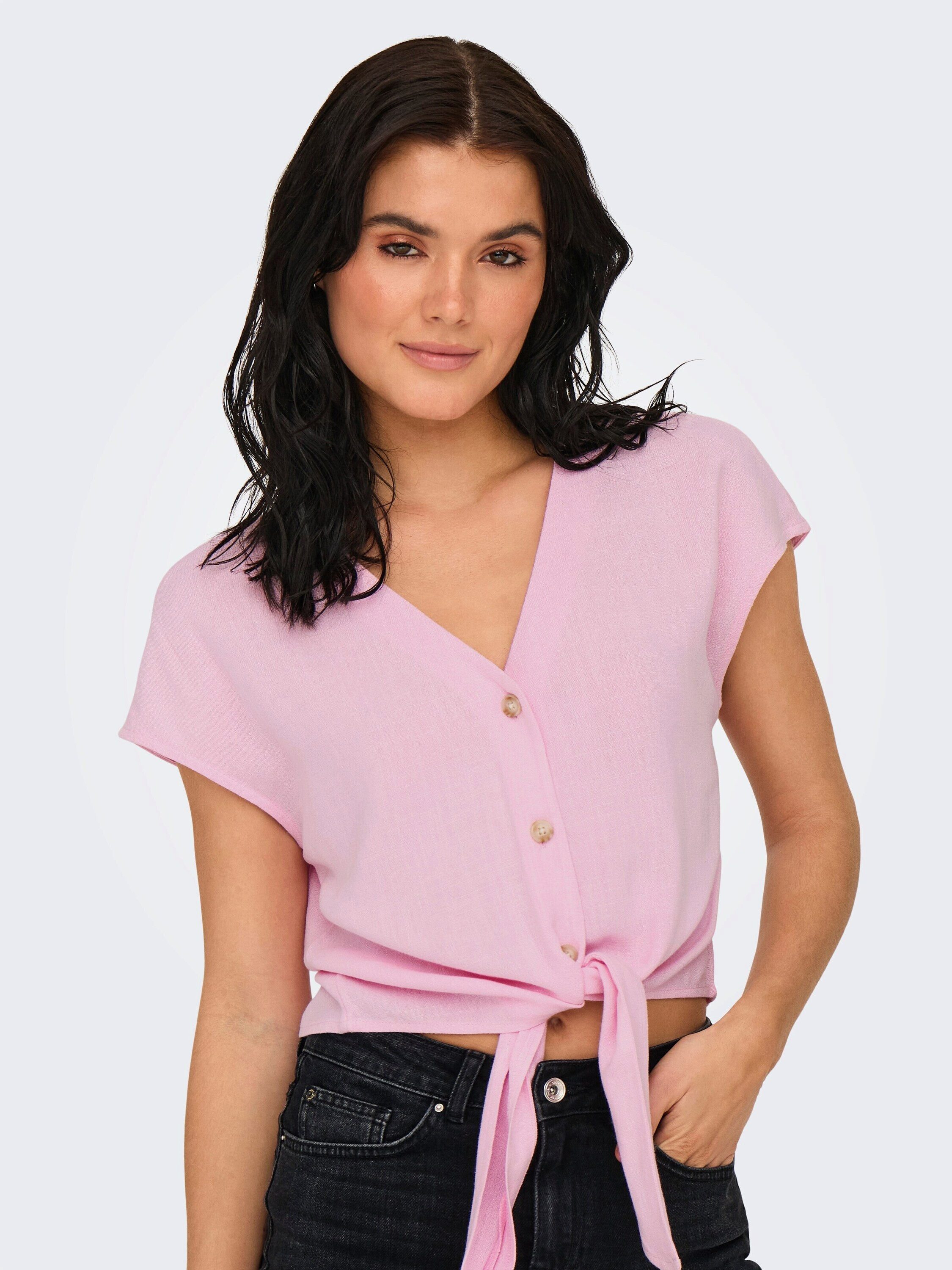 ONLY Funktionsbluse Siesta (1-tlg) Drapiert/gerafft
