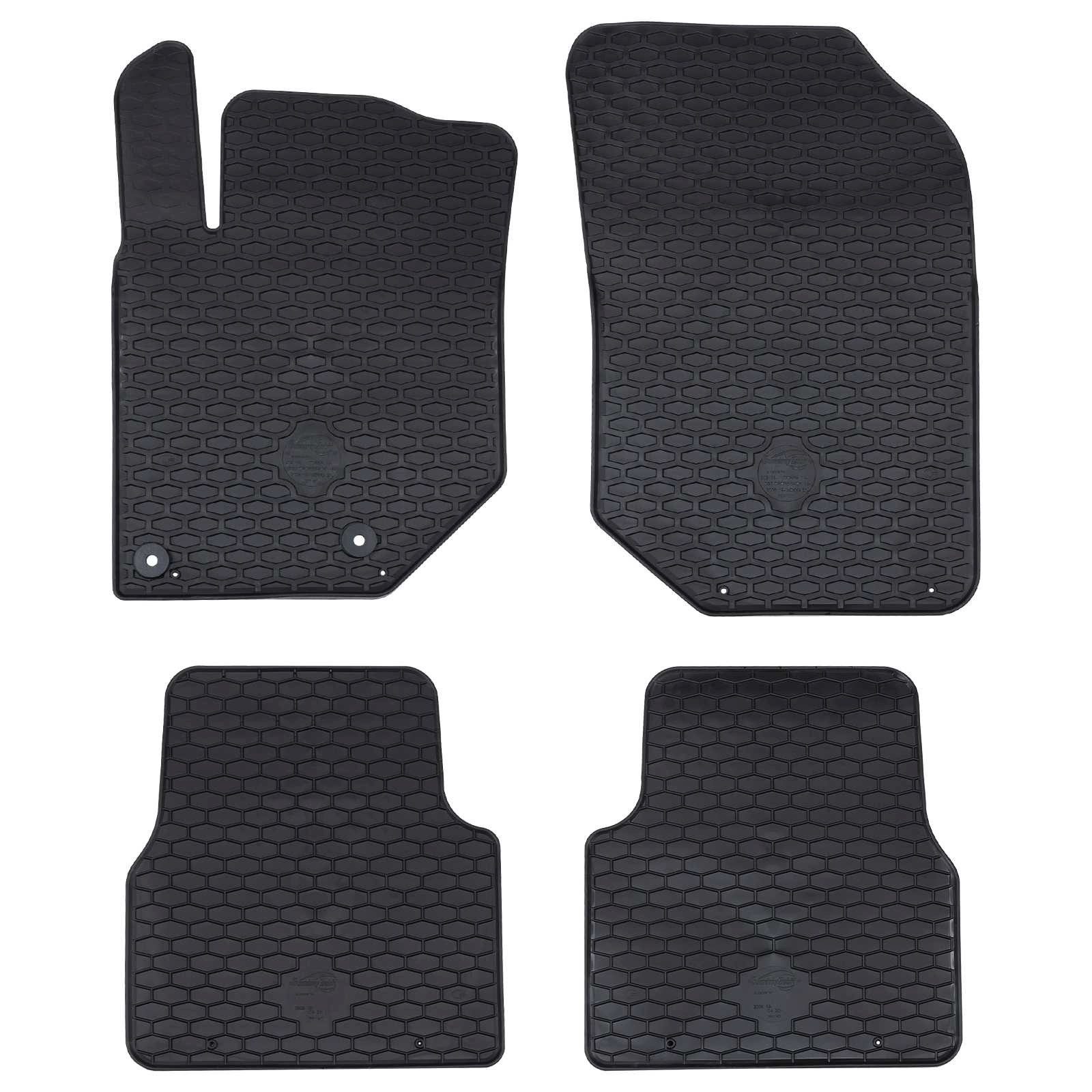 vidaXL Auto-Fußmatten Autofußmatte 4 pcs Geeignet für C4 2021- Gummi (4 St)