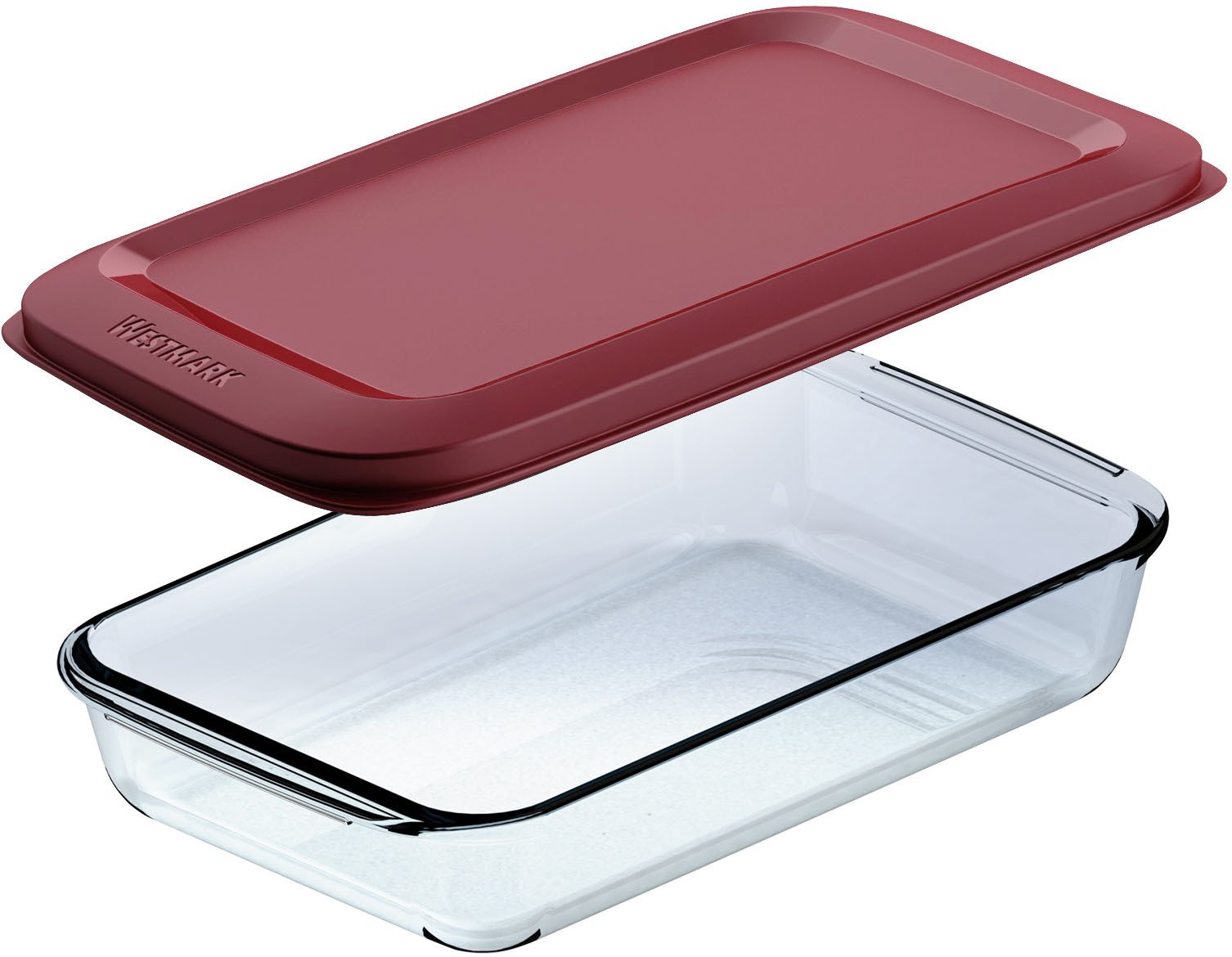 WESTMARK Frischhaltedose Aufschnittschale, Glas, 1000 ml, Borosilikatglas, Polyprophylen (PP), (1-tlg), robustes Borosilikat-Glas, luftdicht zu verschließen, 1000 ml