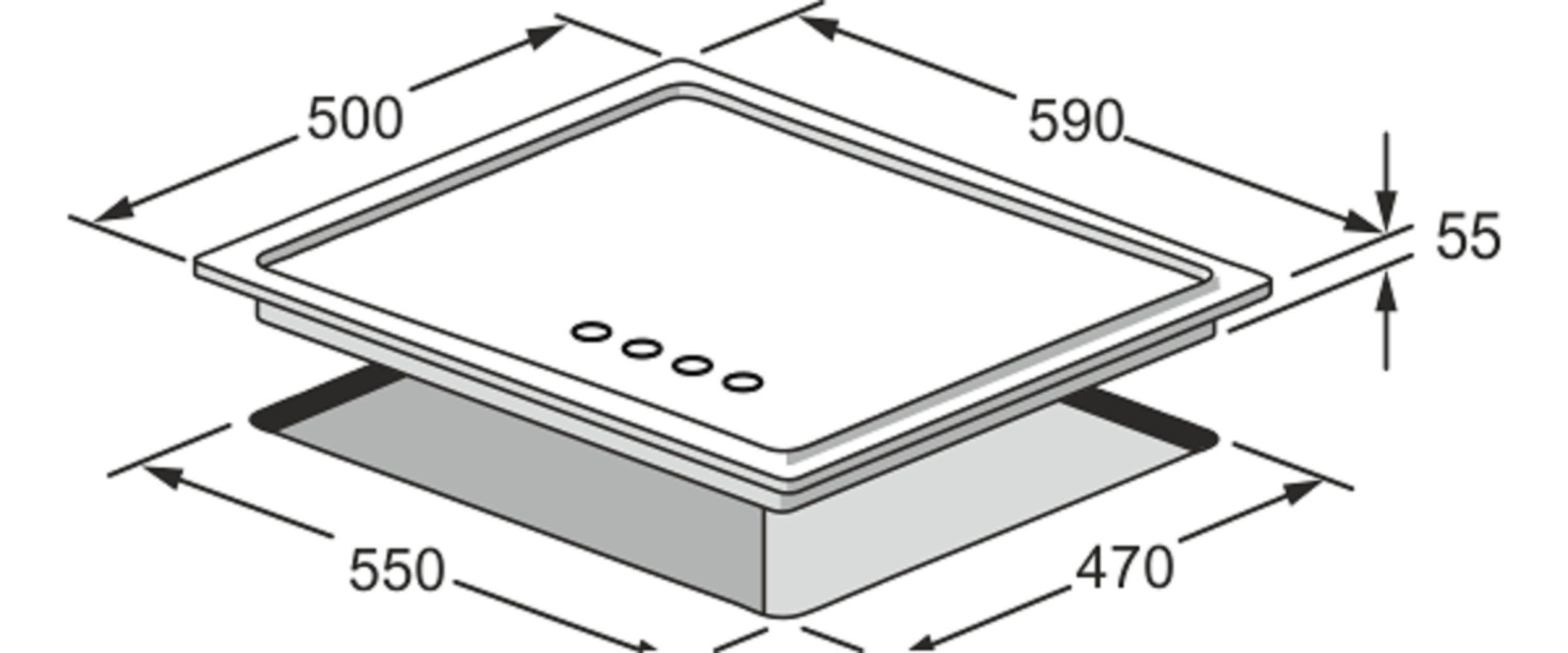 Kaiser Küchengeräte 6325 Gasherd, Gasherd-Set 6427 ElfEm, cm+Retro 60cm Backofen 73L Einbau 60 EH Einbau ElfAD+KG