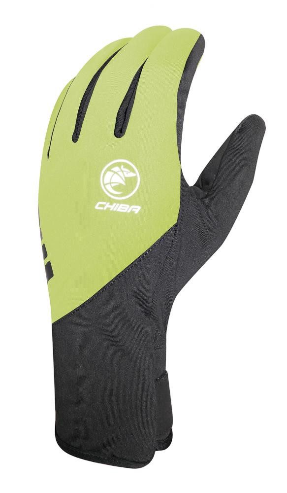 Fahrradhandschuhe CHIBA Softshell Light - Radhandschuhe neongelb XS, winddicht & atmungs