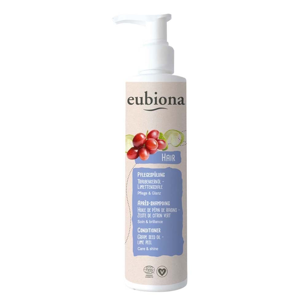 eubiona Haarspülung Pflegespülung - Traubenkernöl-Limettenschale 200ml