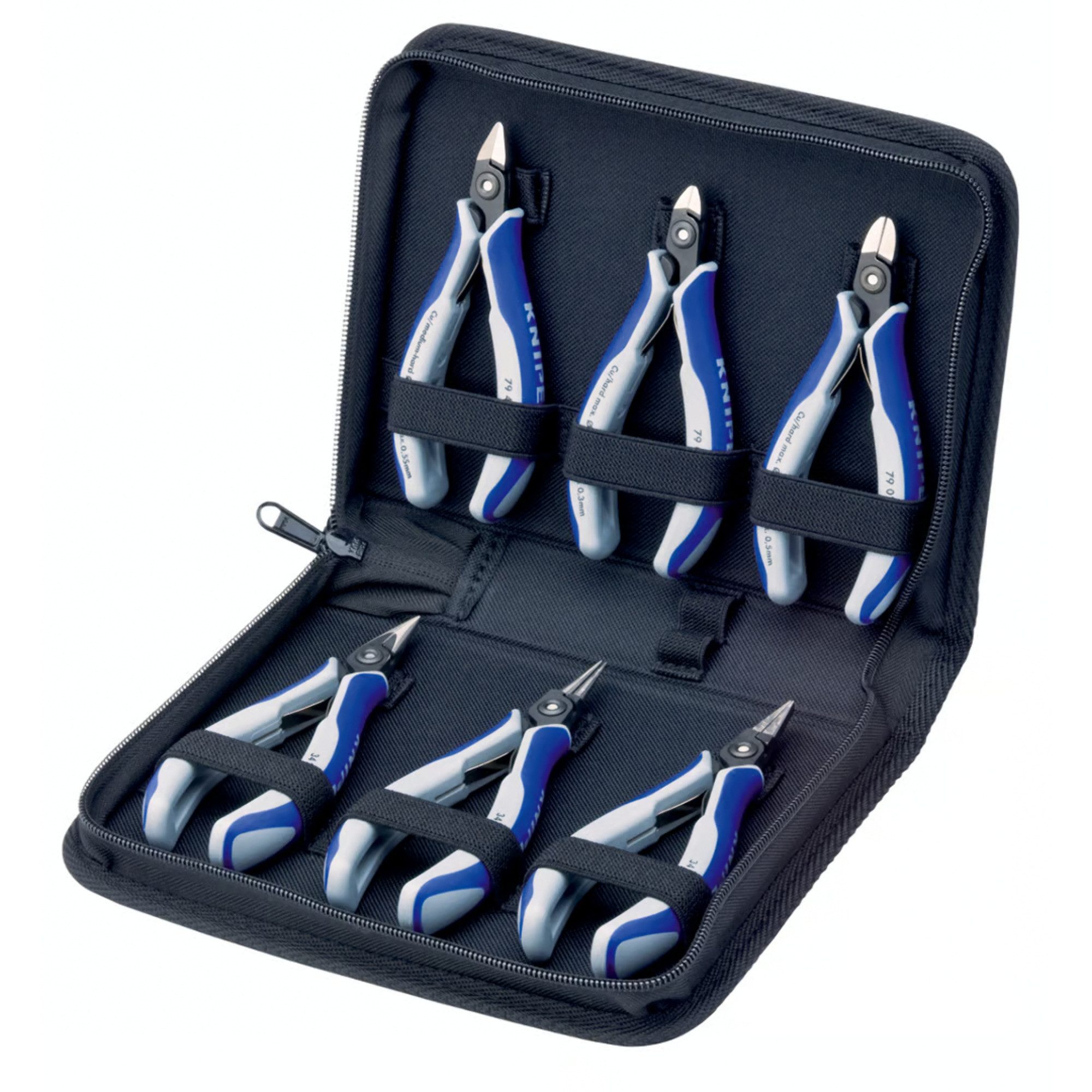 Knipex Greifzange KNIPEX Präzisions-Elektronikzangen-Set, 6-teilig