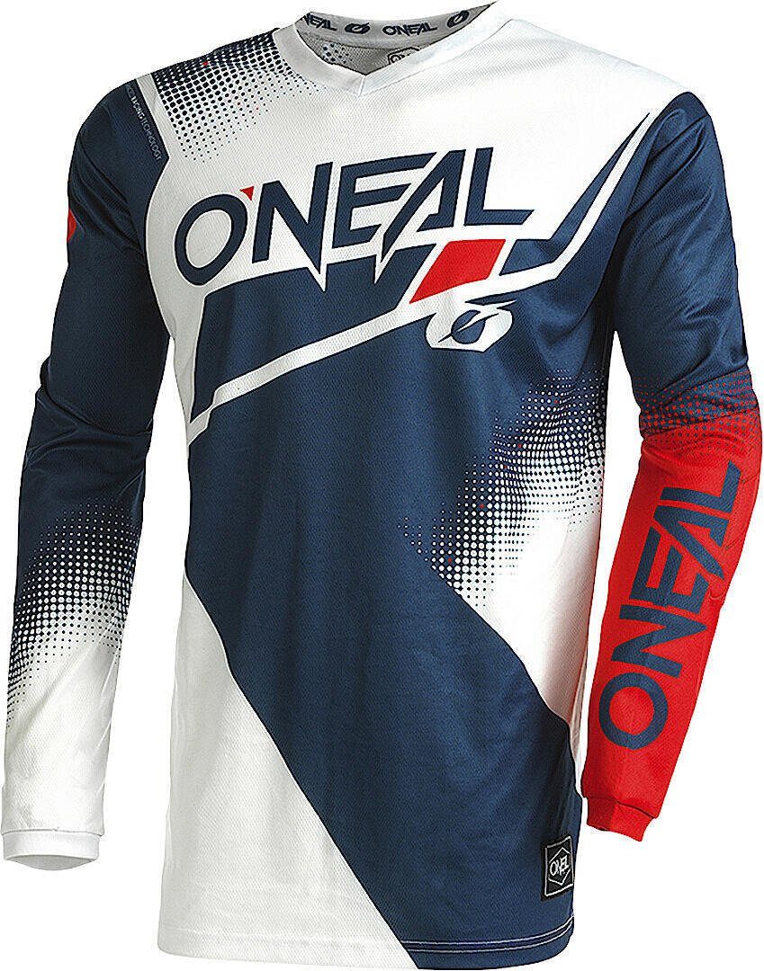 O’NEAL Motorradjacke Blue/White/Red Jersey V.22 Motocross Element Racewear