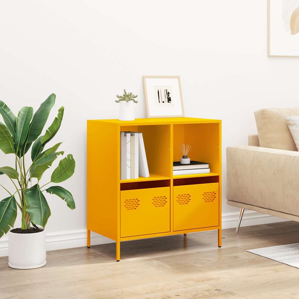 vidaXL Sideboard Sideboard Senfgelb 68x39x73,5 cm günstig online kaufen
