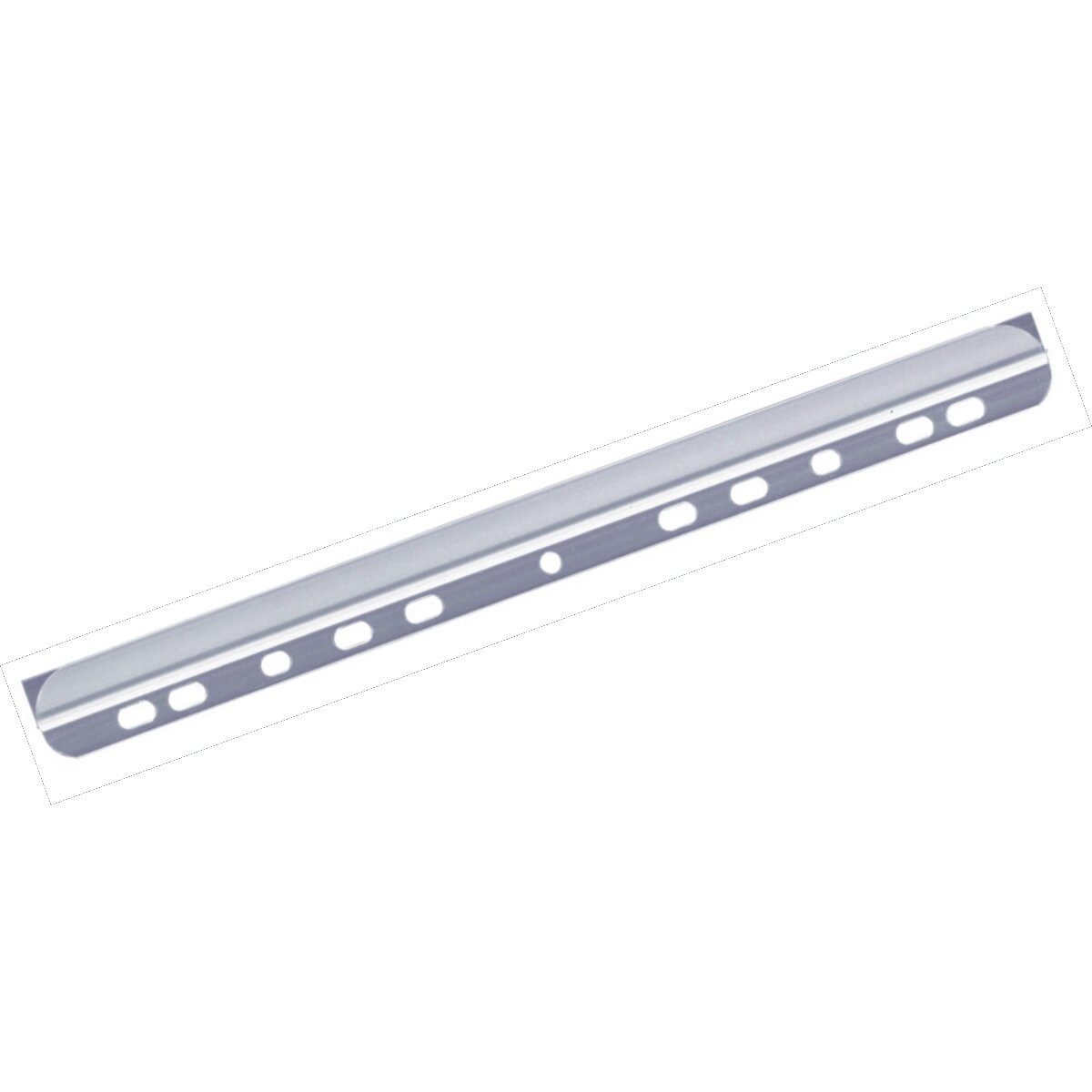 DURABLE Prospekthülle Klemmschienen A4 mit Abheftleiste für 60 Blatt transparent VE=50 Stück