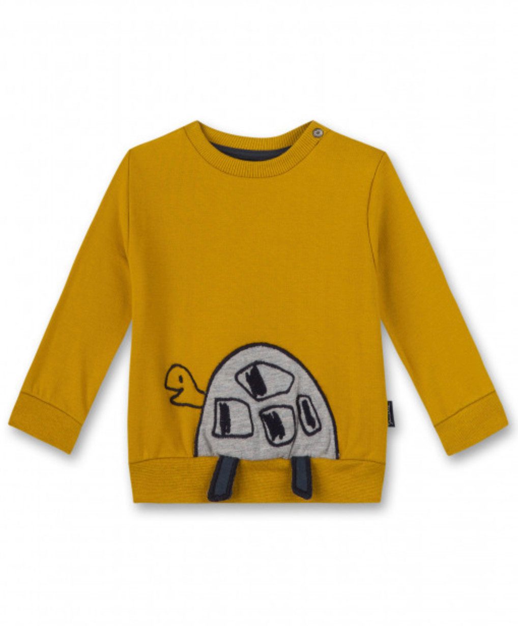 Sweater Baby Sweater mit Schildkröten-Motiv aus Baumwolle, elastisch & bequem