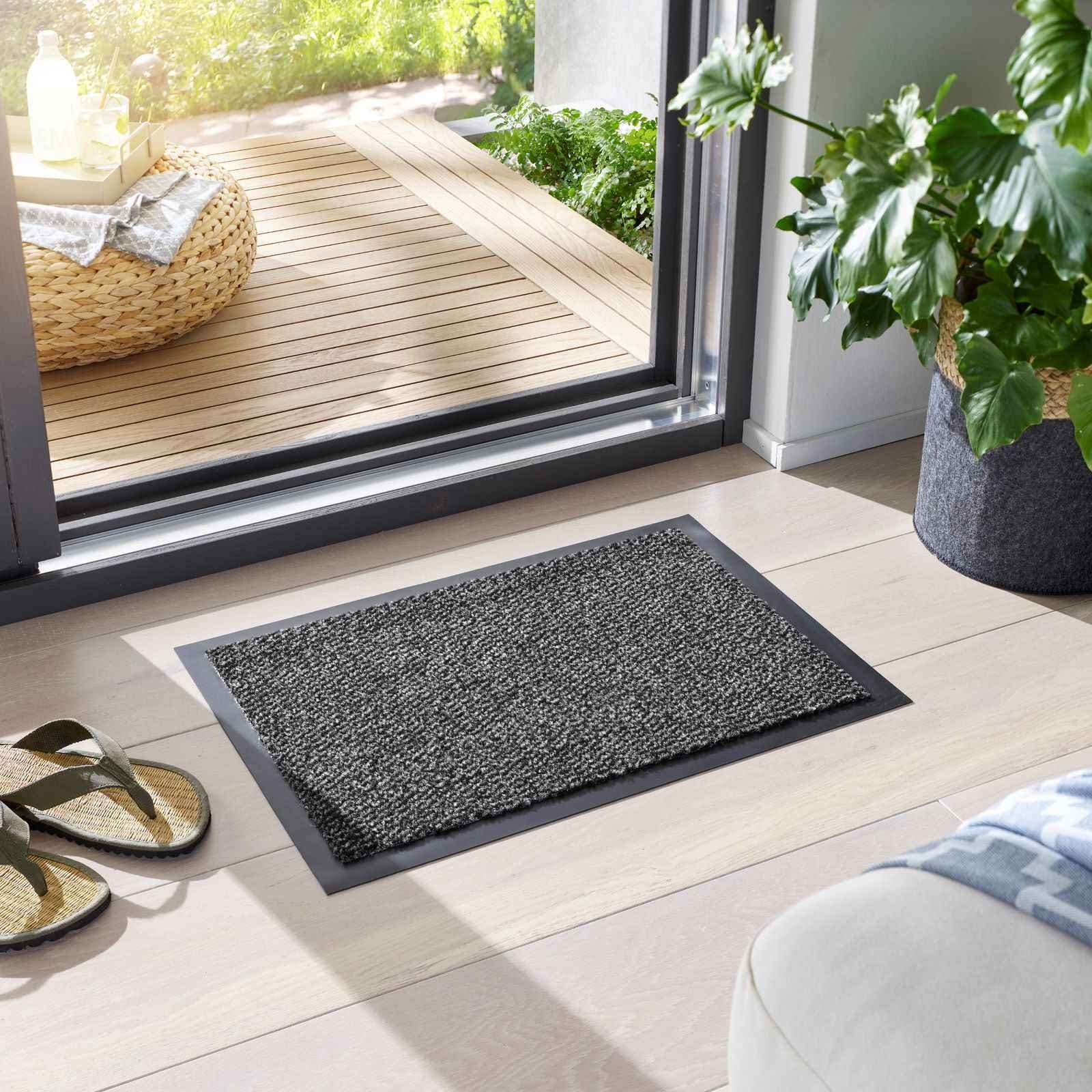 TaraCarpet Fußmatte Schmutzfangmatte Azurit, rechteckig, Höhe: günstig online kaufen