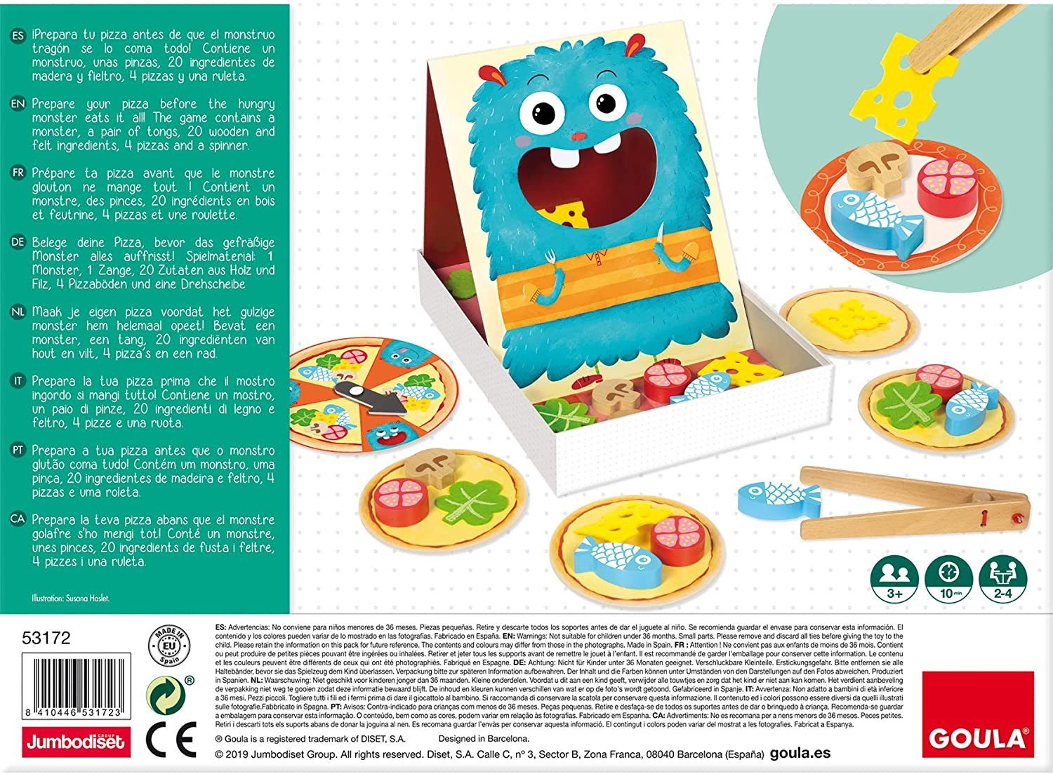 Goula Spiel Goula 53172 Hungry Monster, Kinderspiel, Goula 53172 Hungry Monster, Kinderspiel, Made in Europe