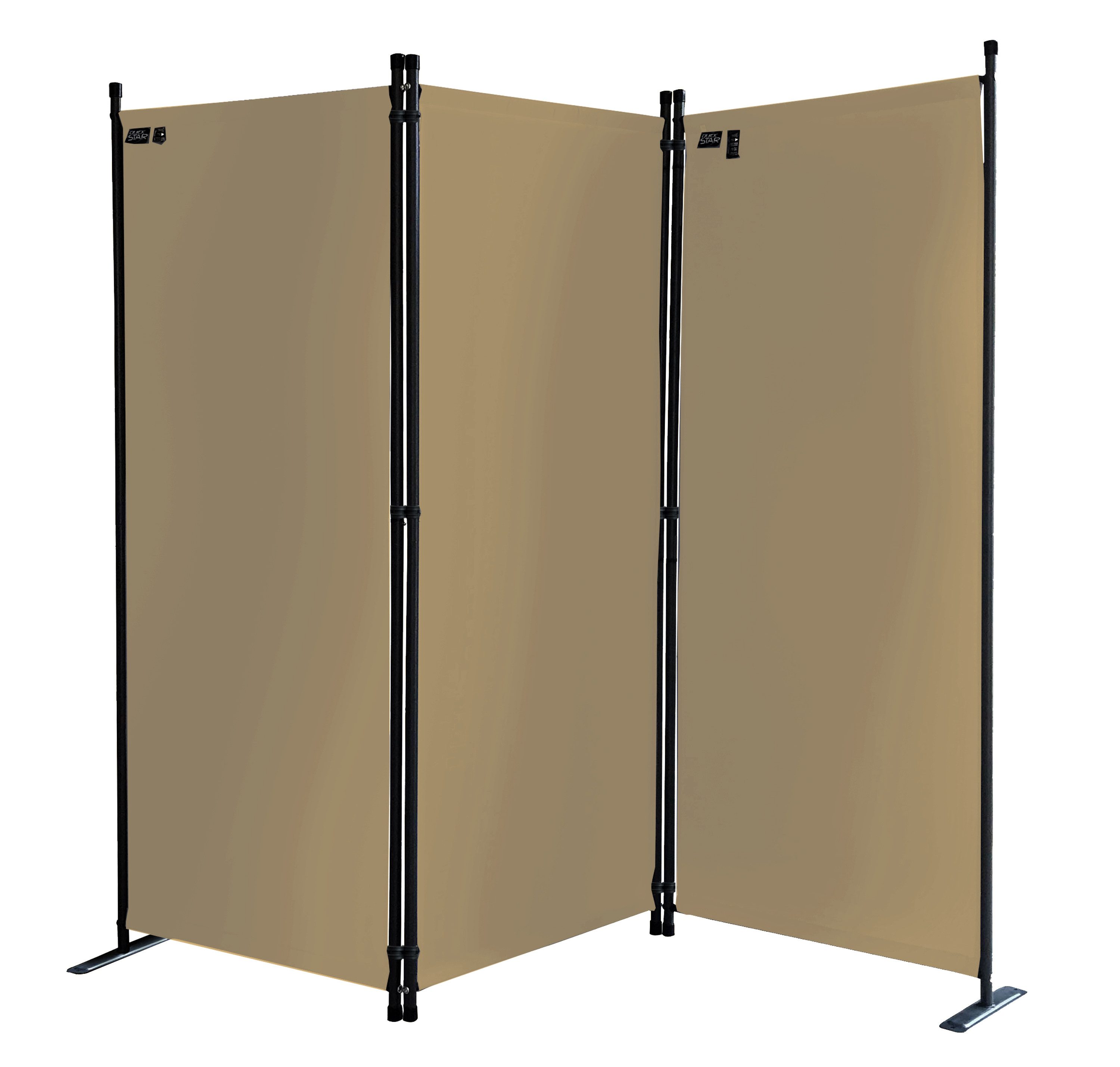 Quick Star Paravent 3/4/6 Teilig, Mehrere Farben & Größen Faltbare Stellwand Blickdicht