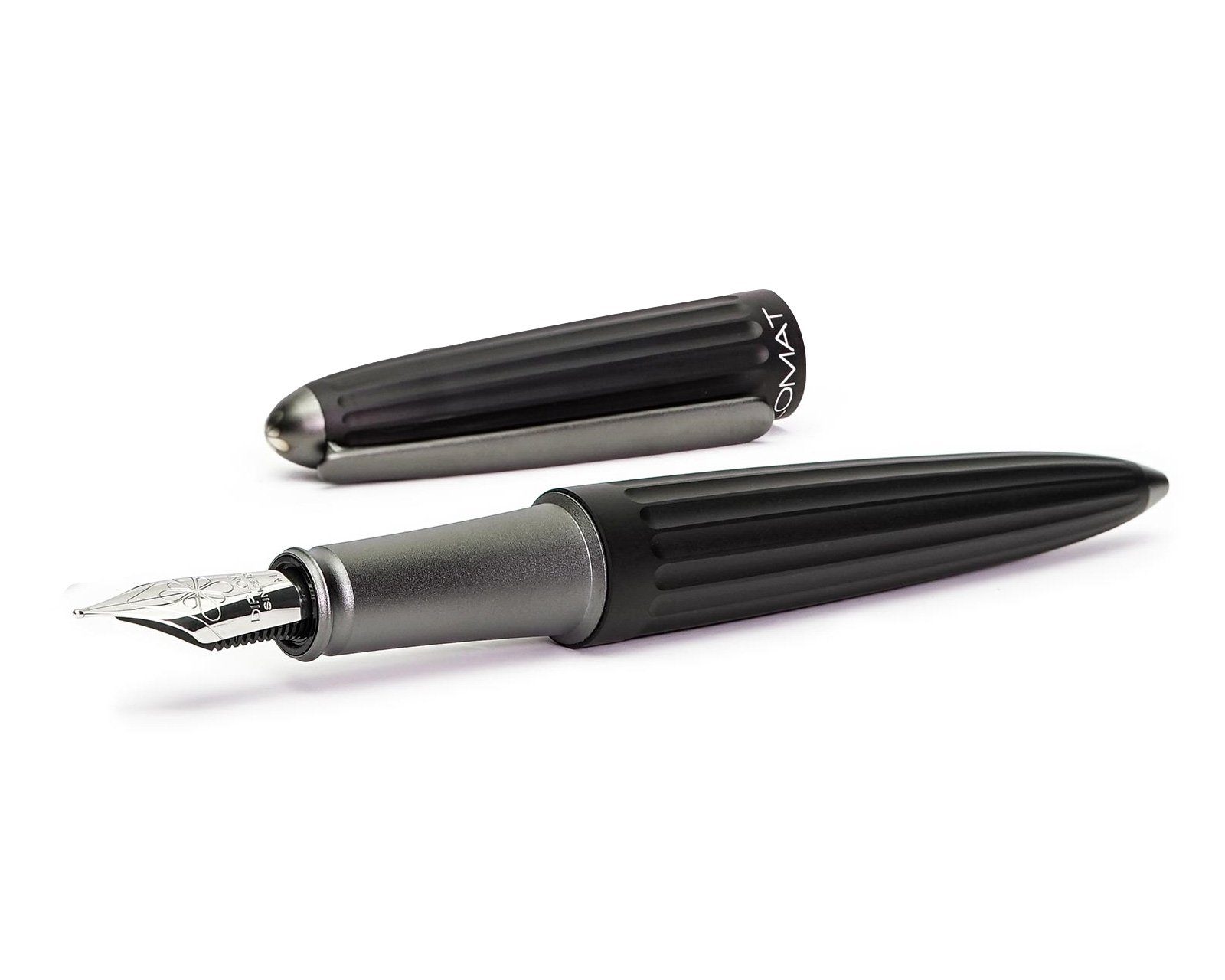 DIPLOMAT Füllhalter Füllhalter Aero schwarz, Stärke M, (Füllhalter mit Tintenkonverter), MADE IN GERMANY