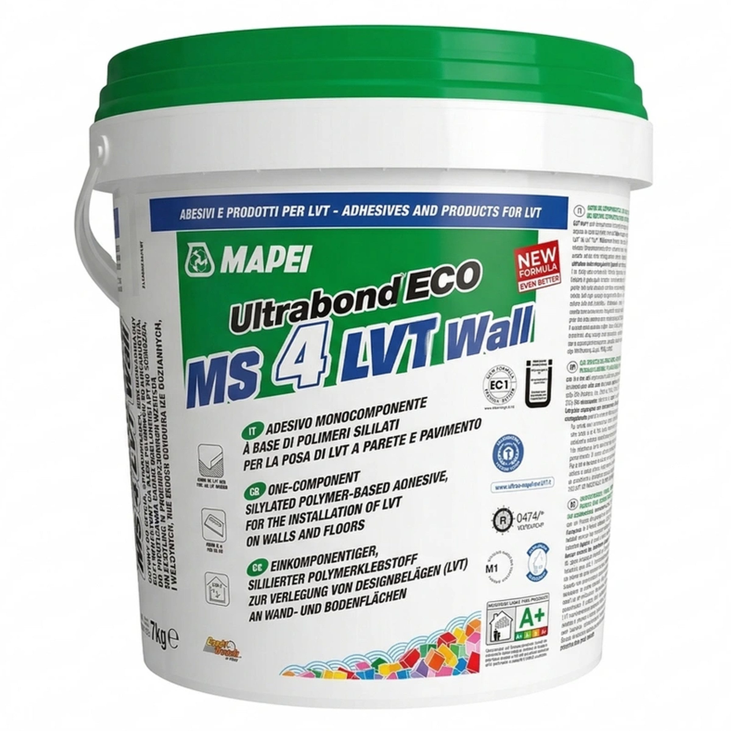 MAPEI PVC-Kleber Mapei ULTRABOND ECO MS 4LVT Hochleistung LVT Klebstoff 7kg