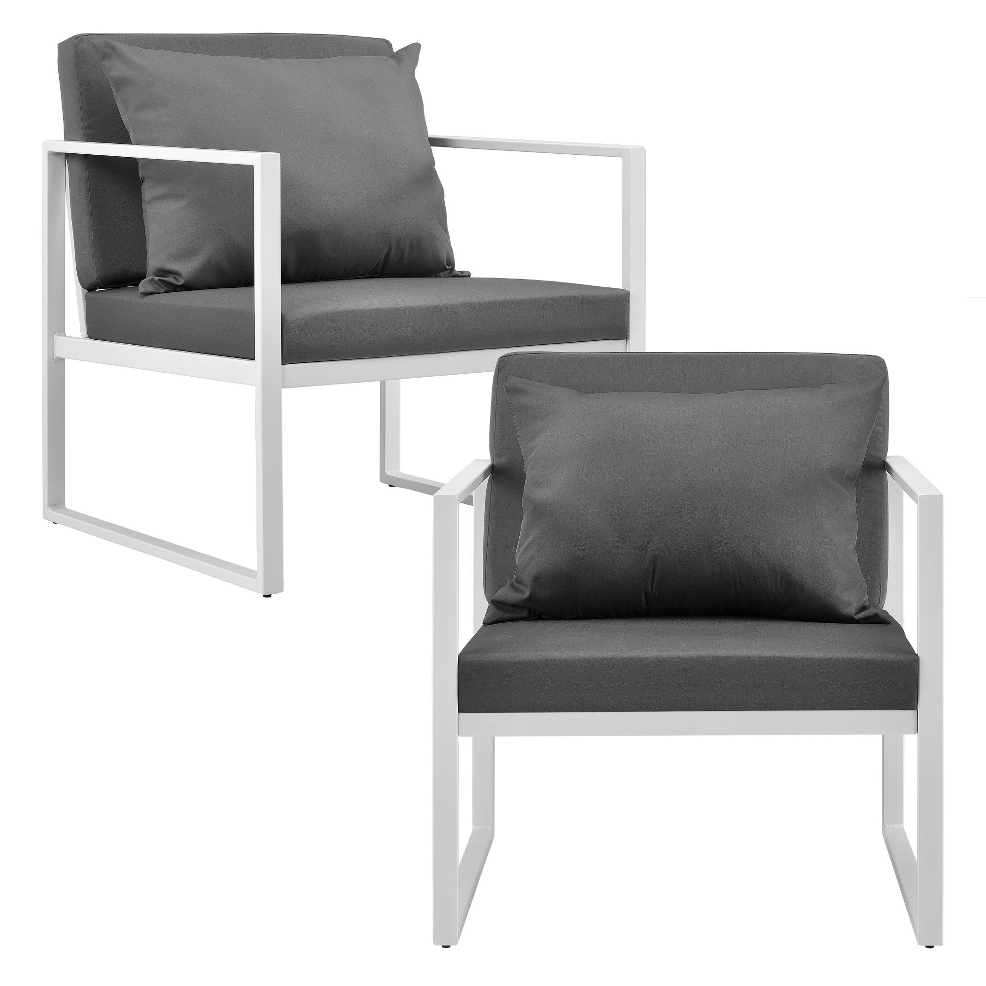 casa.pro Gartenlounge-Set, »Lerum« Gartenstuhl 2er Set günstig online kaufen