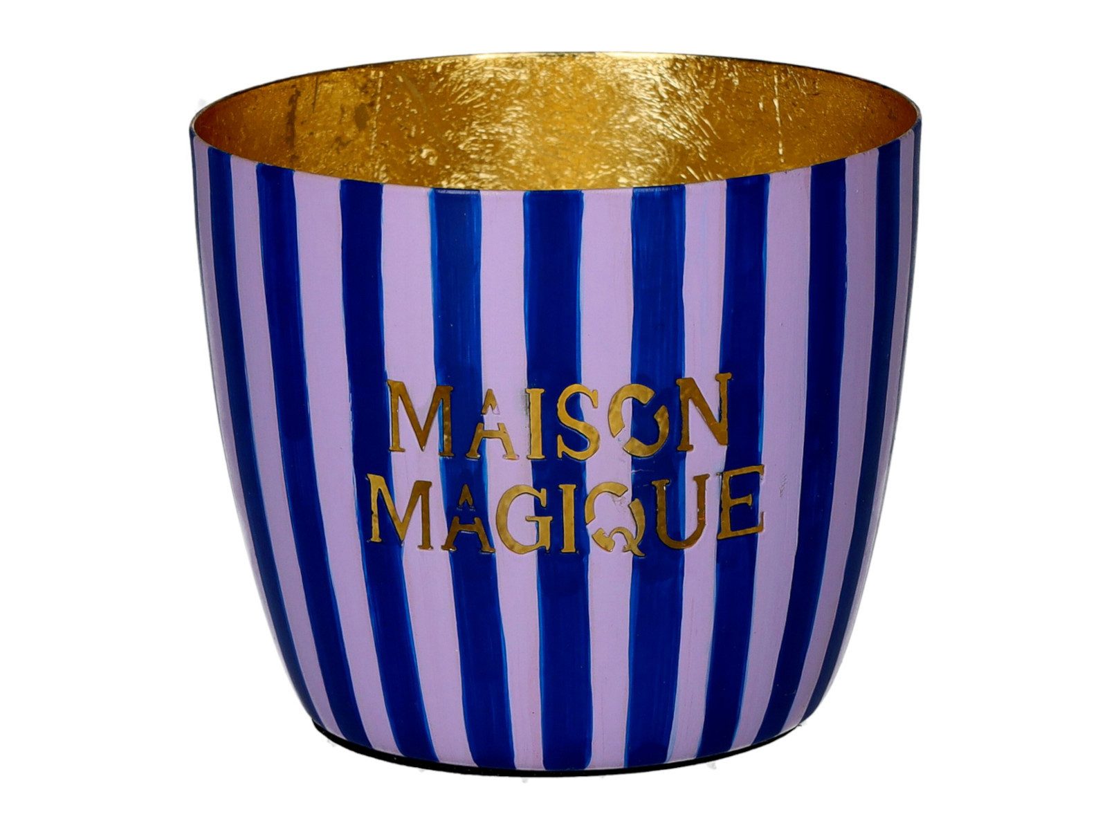 Giftcompany Windlicht Madras Windlicht M Maison Magique blau/gold 8,5cm