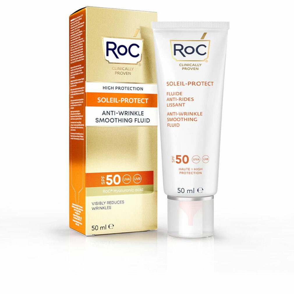 Roc Sonnenschutzcreme Soleil-Protect Anti-Wrinkle Smoothing Fluid SPF50+
