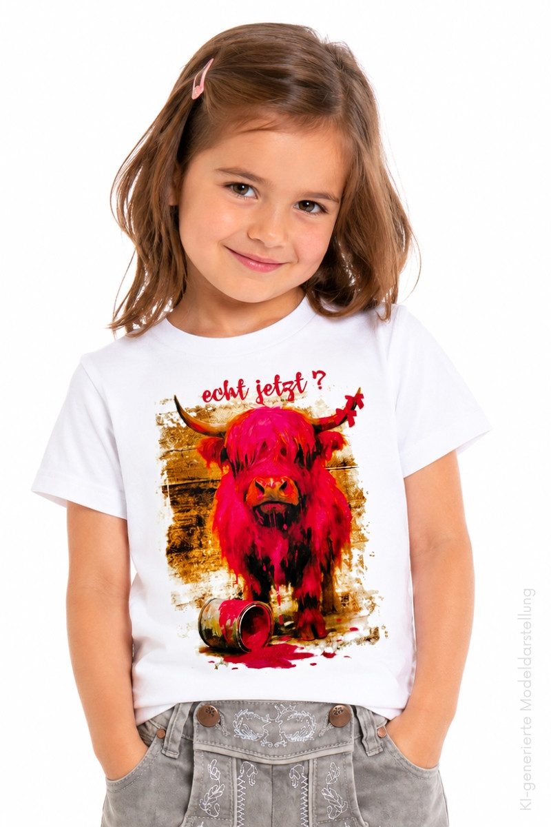 Hangowear Trachtenbluse Trachtenshirt Kind - MIMI KIDS - weiß