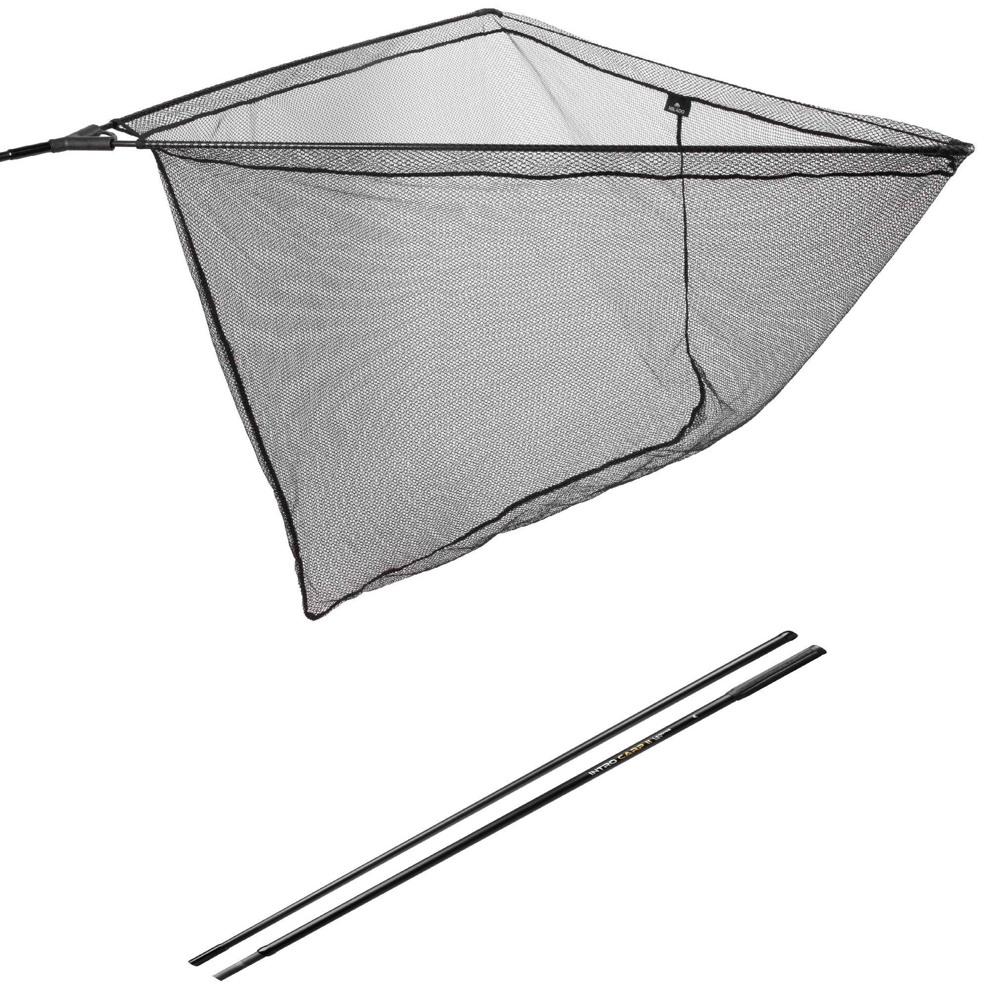 MIKADO Total Fishing Angelkescher Karpfenkescher Landing Net - Intro Carp 2 - 2 sec. 180cm - Kescher, Massiv und Robust