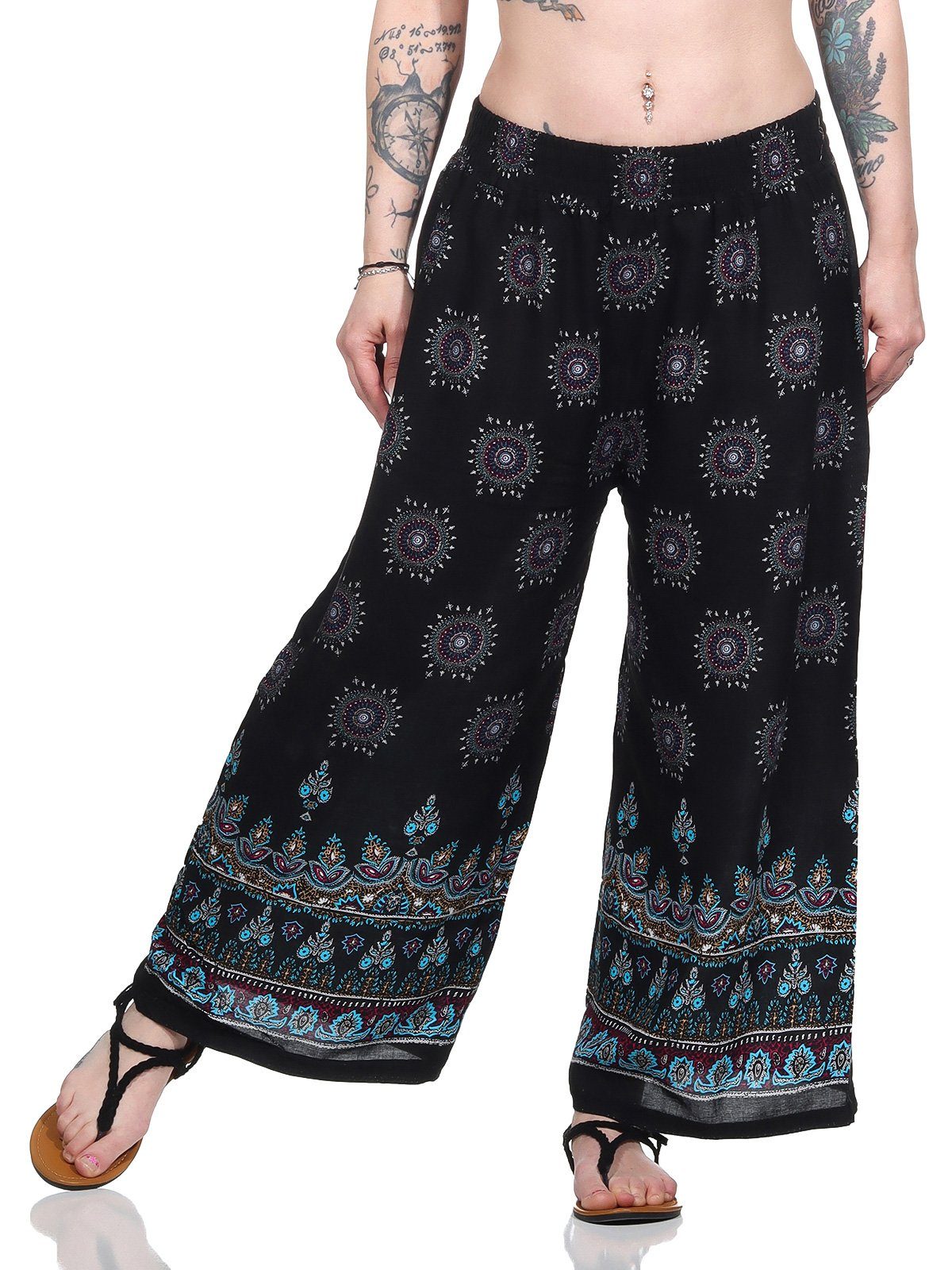 Aurela Damenmode Culotte Sommerhose leichte Marlene günstig online kaufen