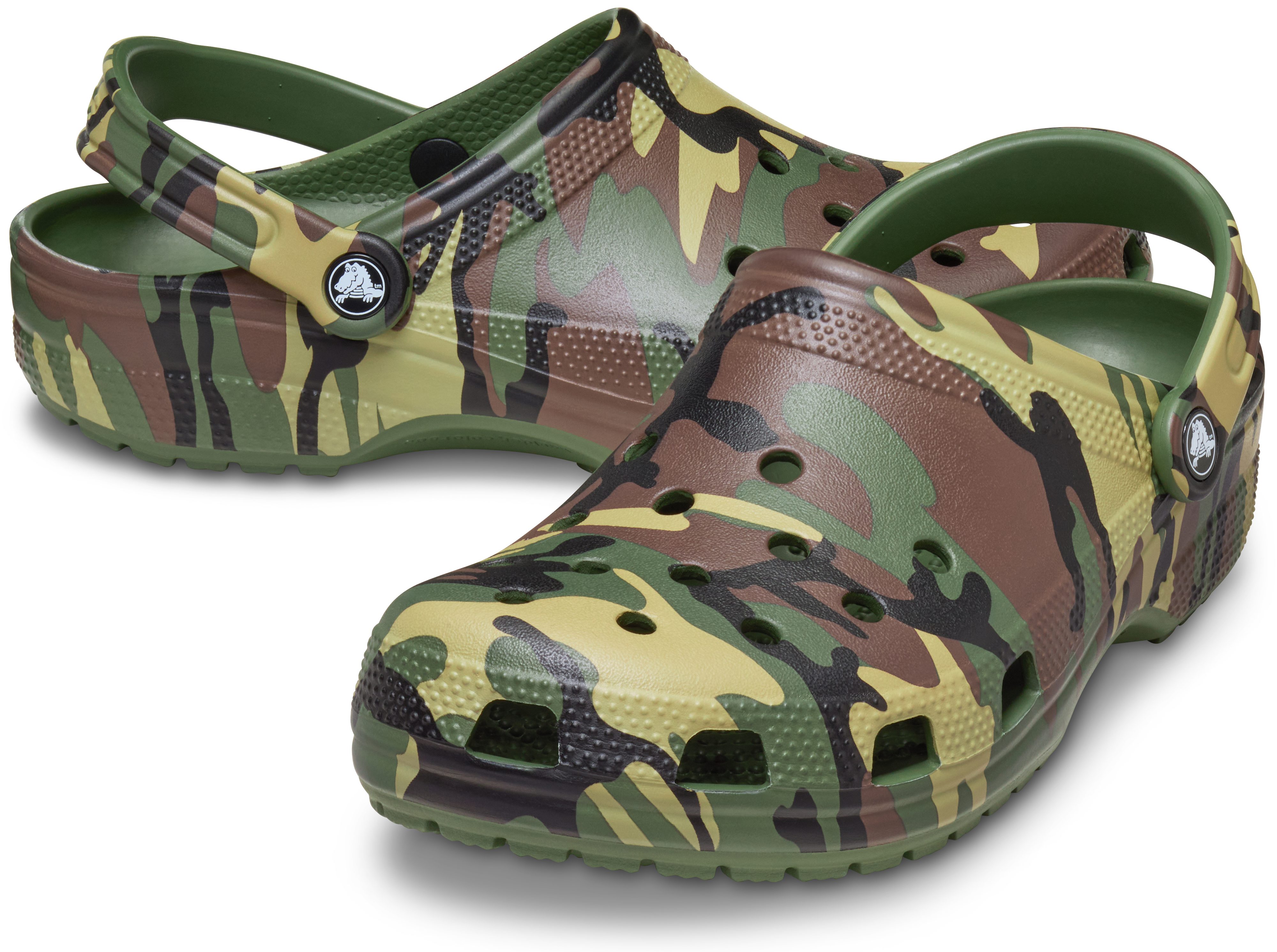Crocs Classic Clog Hausschuh, Gartenschuh, Sommerschuh im Army-Look