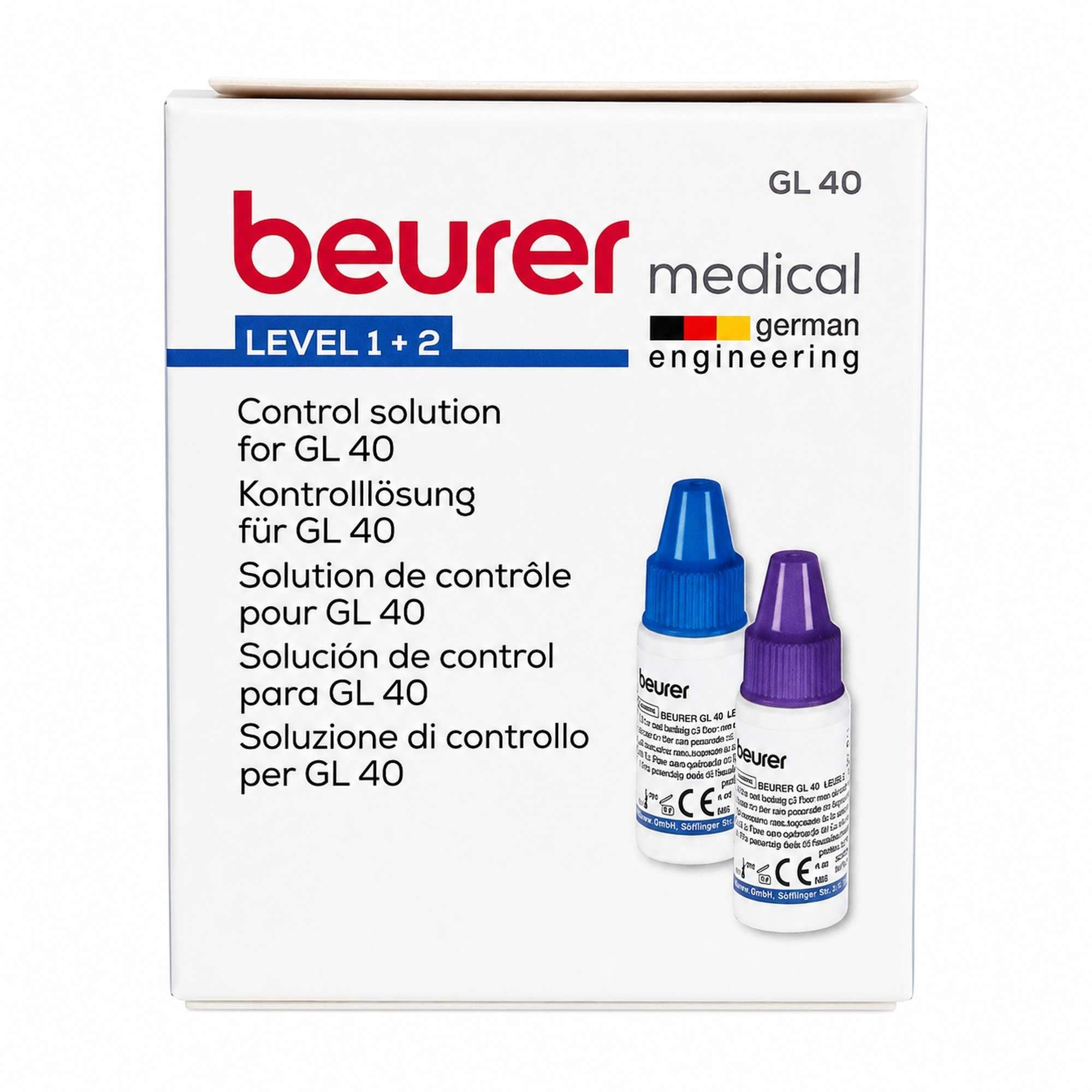 BEURER Blutzucker-Teststreifen BEURER GL40 Kontrolllösung