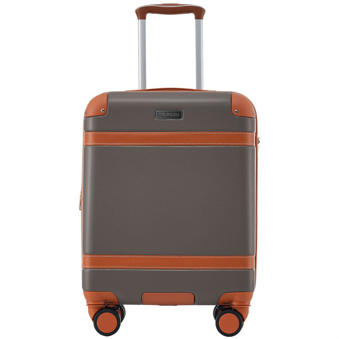 Hartschalen-Koffer, Koffer DÖRÖY braun Reisekoffer, Rollkoffer, ABS-Material,